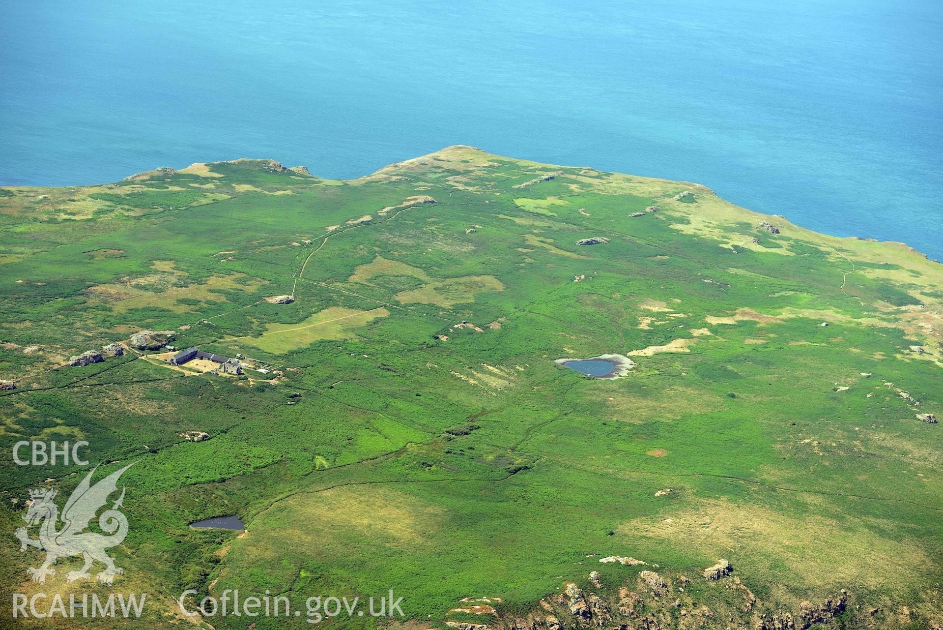 Aerial photography of Skomer Island Aerial reconnaissance survey for the CHERISH Project. Crown Copyright: CHERISH PROJECT 2018. Produced with EU funds through the Ireland Wales Co-operation Programme 2014-2020. All material made freely available through the Open Government Licence.