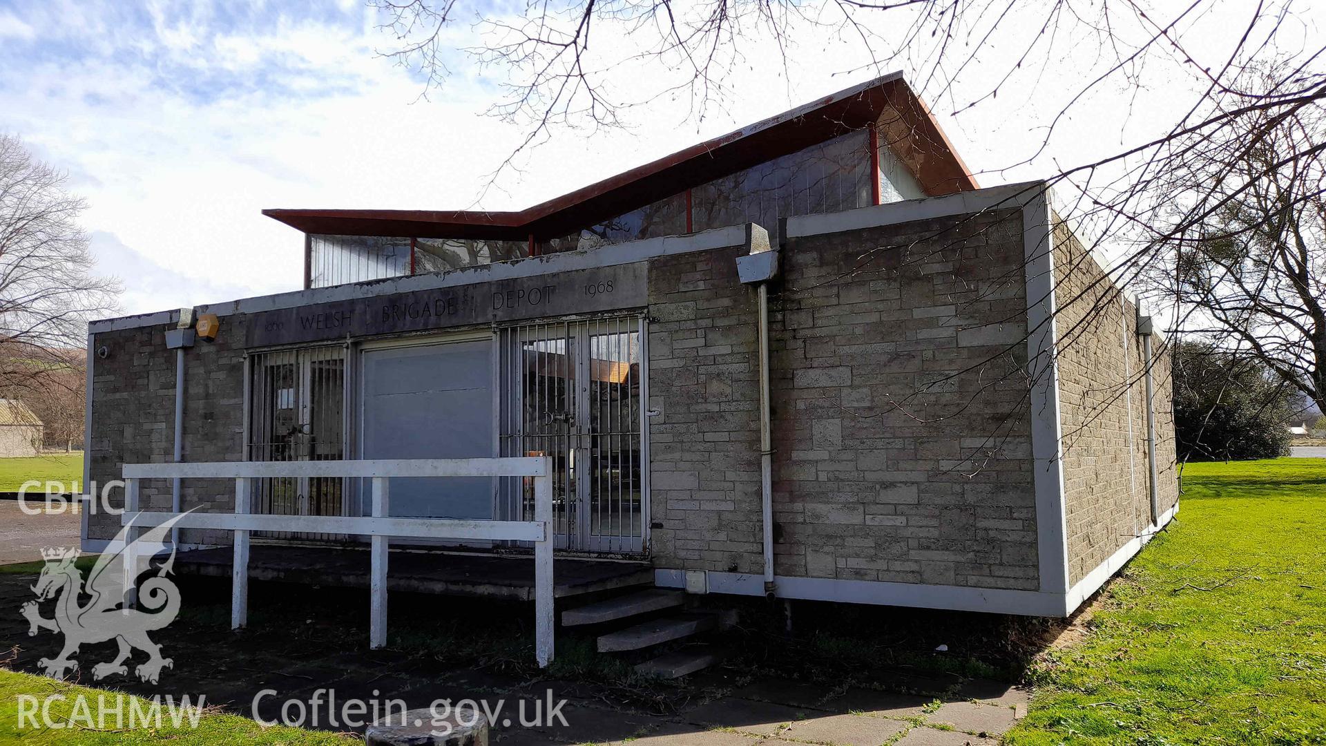 North-west elevation and entrance to gatehouse