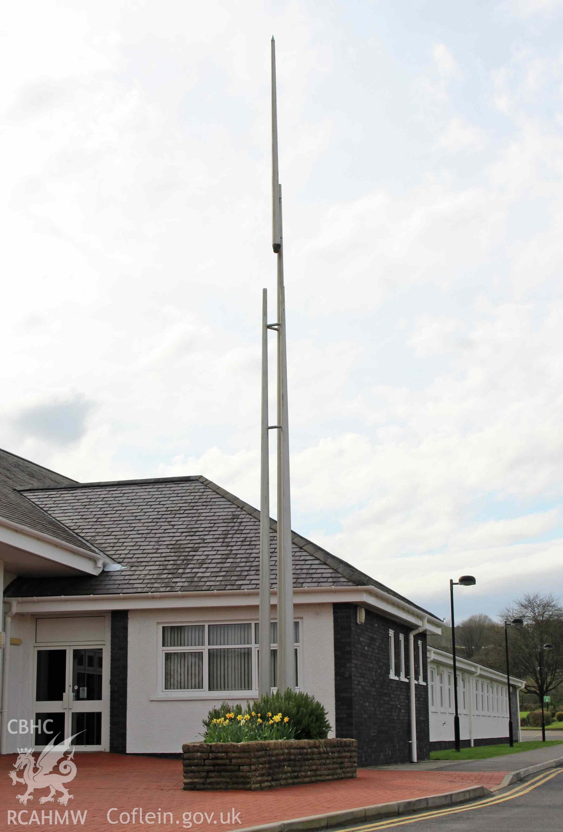 Church of Jesus Christ of Latter Day Saints, exterior detail of 'spire'