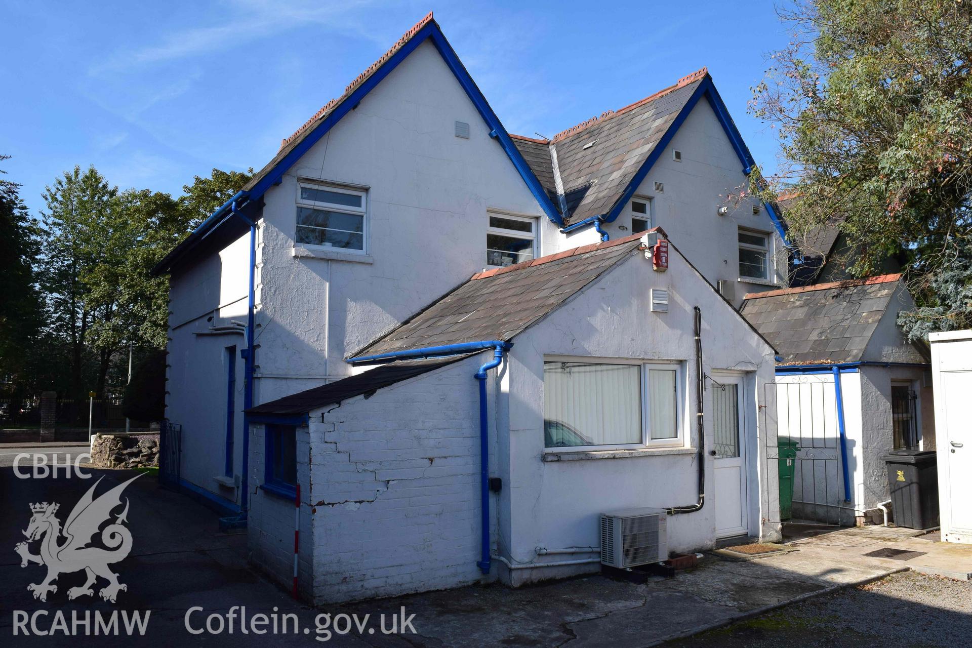 Photograph from a heritage impact assessment of proposed extension at Six Gables, Penlline Road, Cardiff, carried out by Trysor in 2022. Trysor Project No. 2022/851.