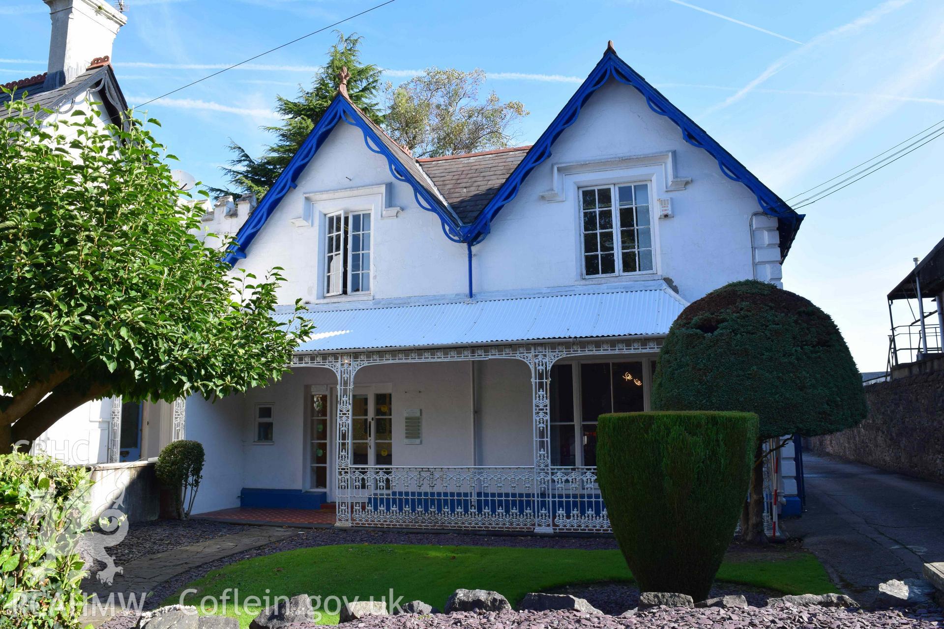 Photograph from a heritage impact assessment of proposed extension at Six Gables, Penlline Road, Cardiff, carried out by Trysor in 2022. Trysor Project No. 2022/851.