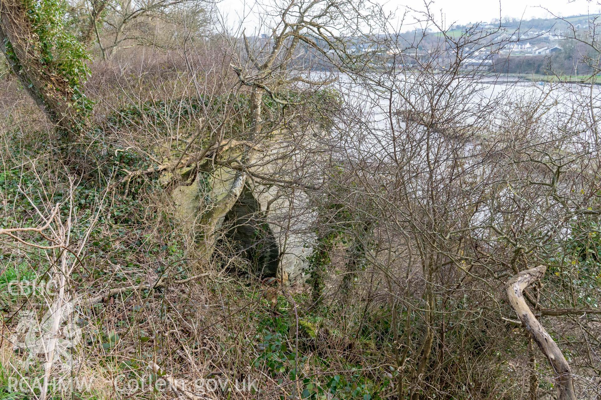 Lime Kiln, Old Castle Farm. West face from northwest.