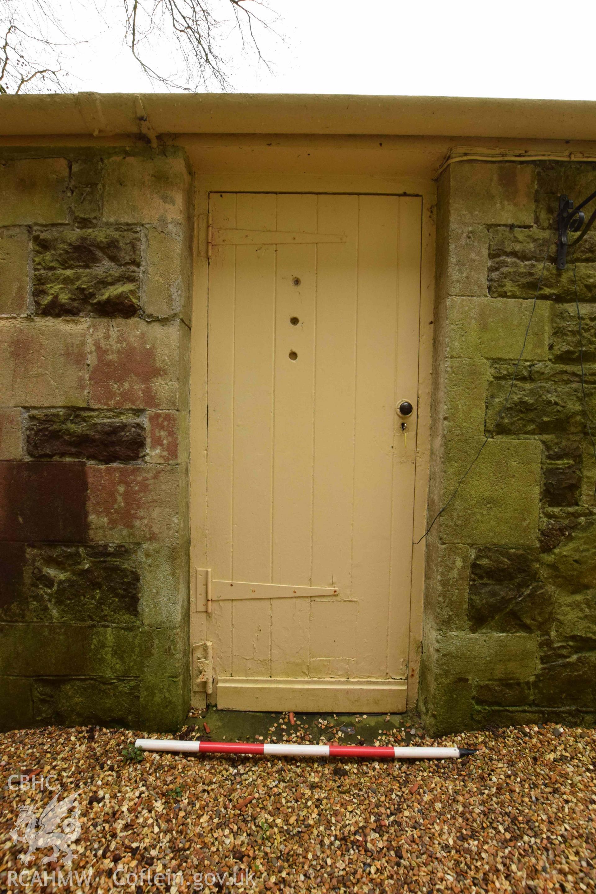Photograph from a Level 3 building recording of the former lodge at Ty Fry Lodge, Pendoylan, carried out by Trysor in 2023. Trysor Project No. 2023/887.