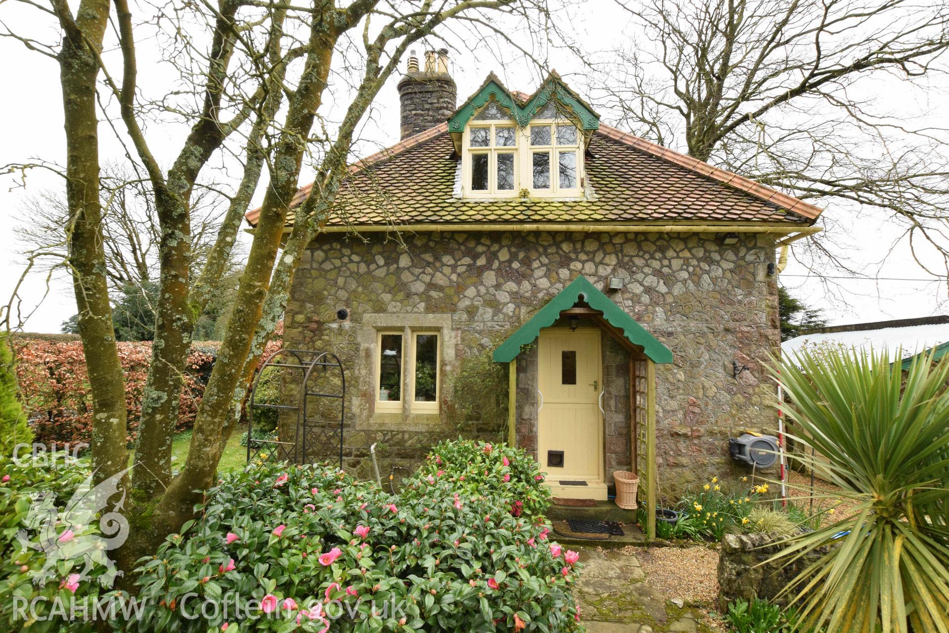 Photograph from a Level 3 building recording of the former lodge at Ty Fry Lodge, Pendoylan, carried out by Trysor in 2023. Trysor Project No. 2023/887.
