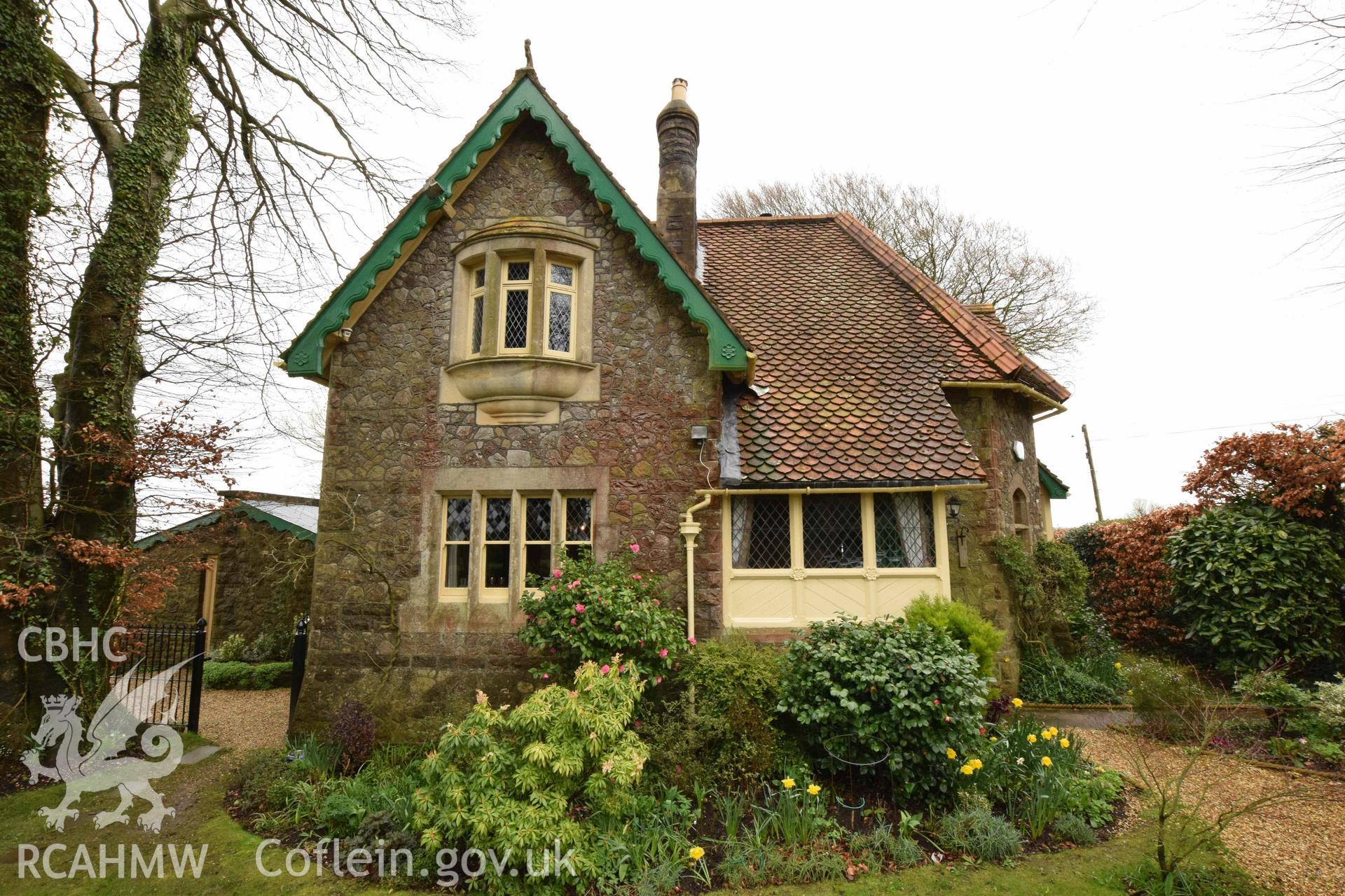 Photograph from a Level 3 building recording of the former lodge at Ty Fry Lodge, Pendoylan, carried out by Trysor in 2023. Trysor Project No. 2023/887.