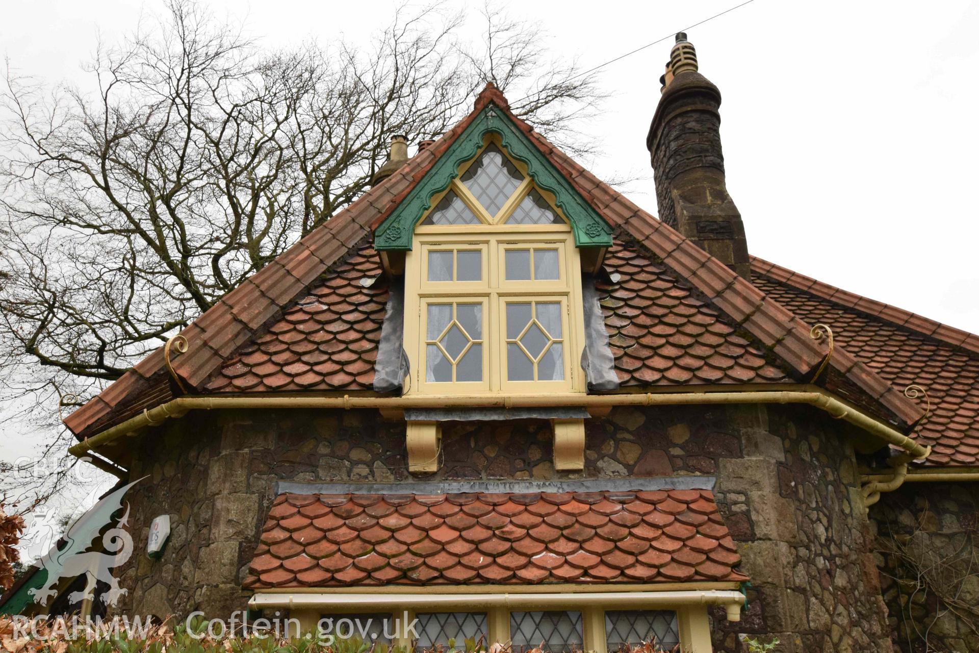 Photograph from a Level 3 building recording of the former lodge at Ty Fry Lodge, Pendoylan, carried out by Trysor in 2023. Trysor Project No. 2023/887.