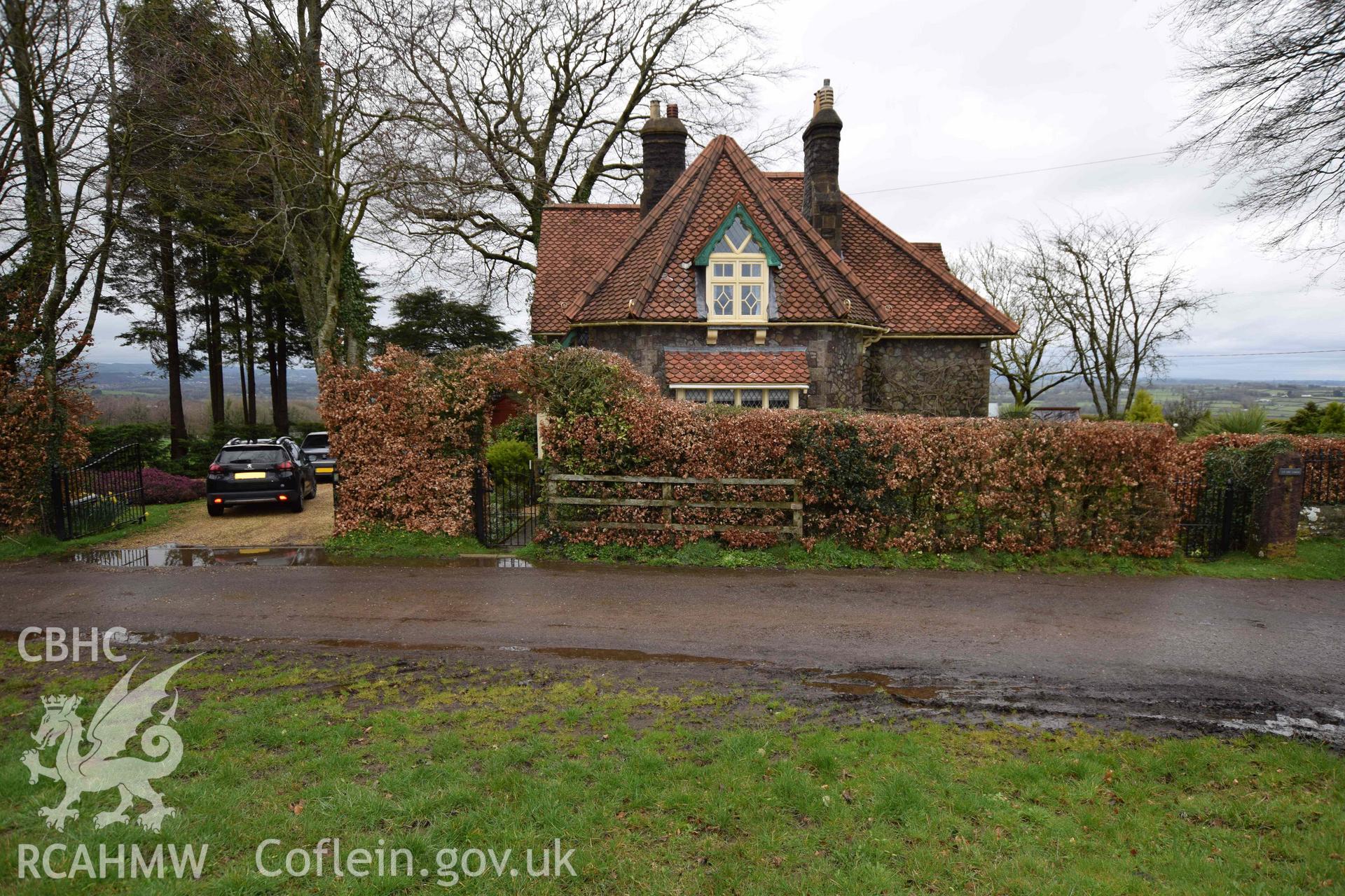 Photograph from a Level 3 building recording of the former lodge at Ty Fry Lodge, Pendoylan, carried out by Trysor in 2023. Trysor Project No. 2023/887.