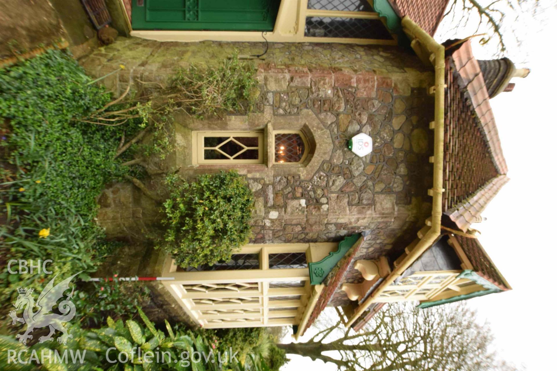 Photograph from a Level 3 building recording of the former lodge at Ty Fry Lodge, Pendoylan, carried out by Trysor in 2023. Trysor Project No. 2023/887.