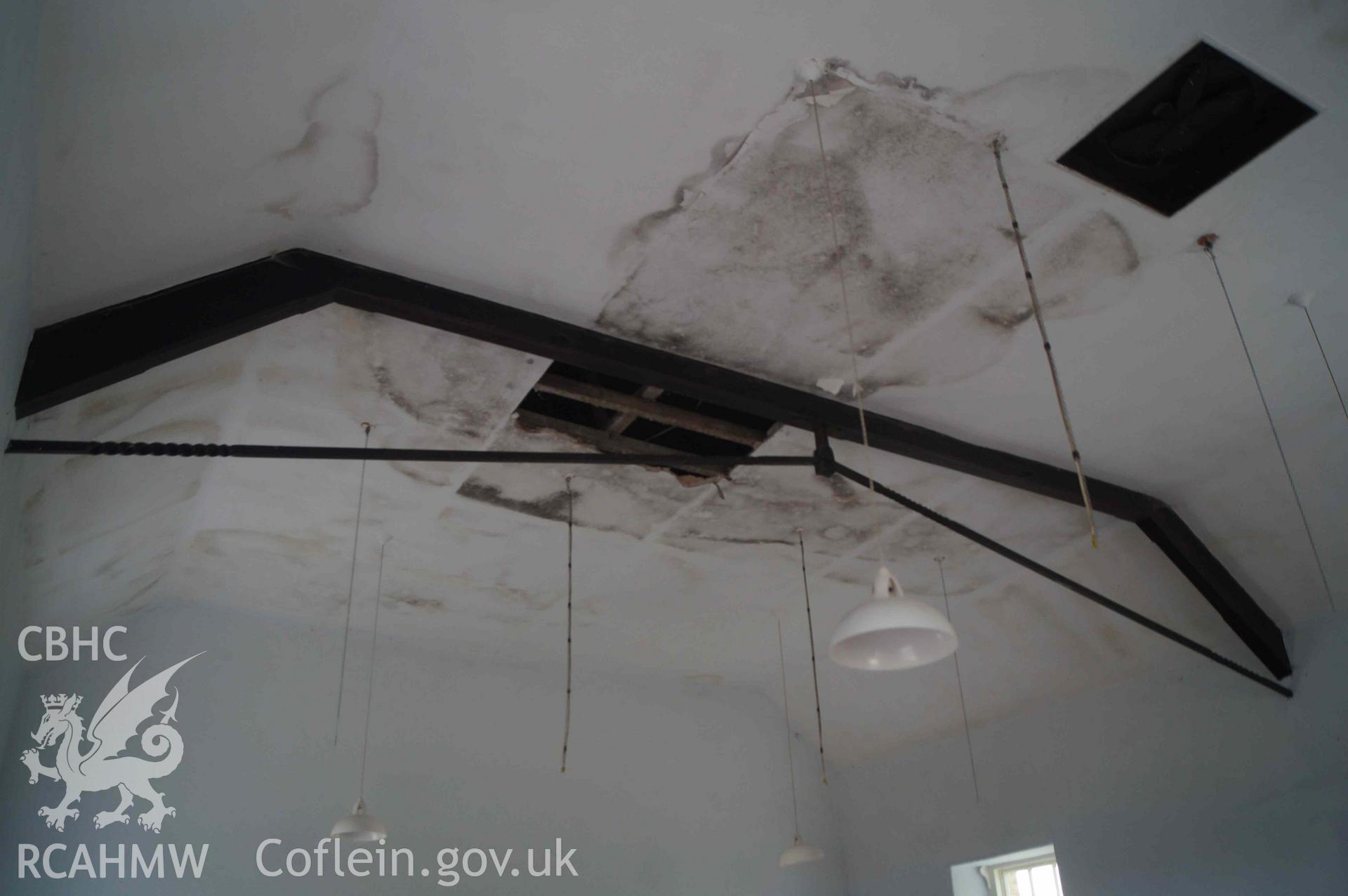 Photograph from a Level 2 building recording of the former Tabor chapel, Maengwynedd, carried out by Trysor in 2022. Trysor Project No. 2022/846.
