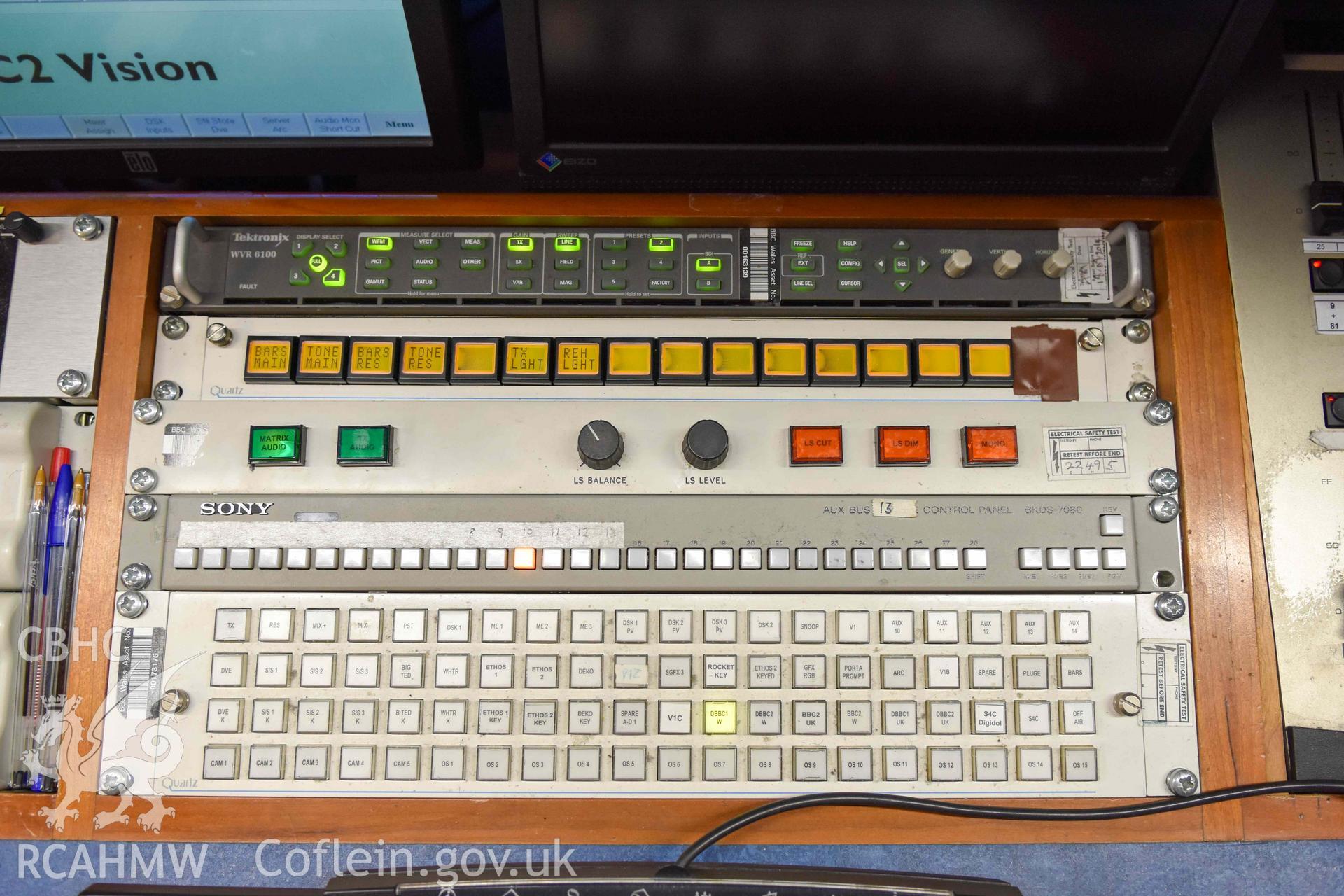 BBC Broadcasting House - Interior, C2 Vision Gallery: View of a vision control console, taken from South