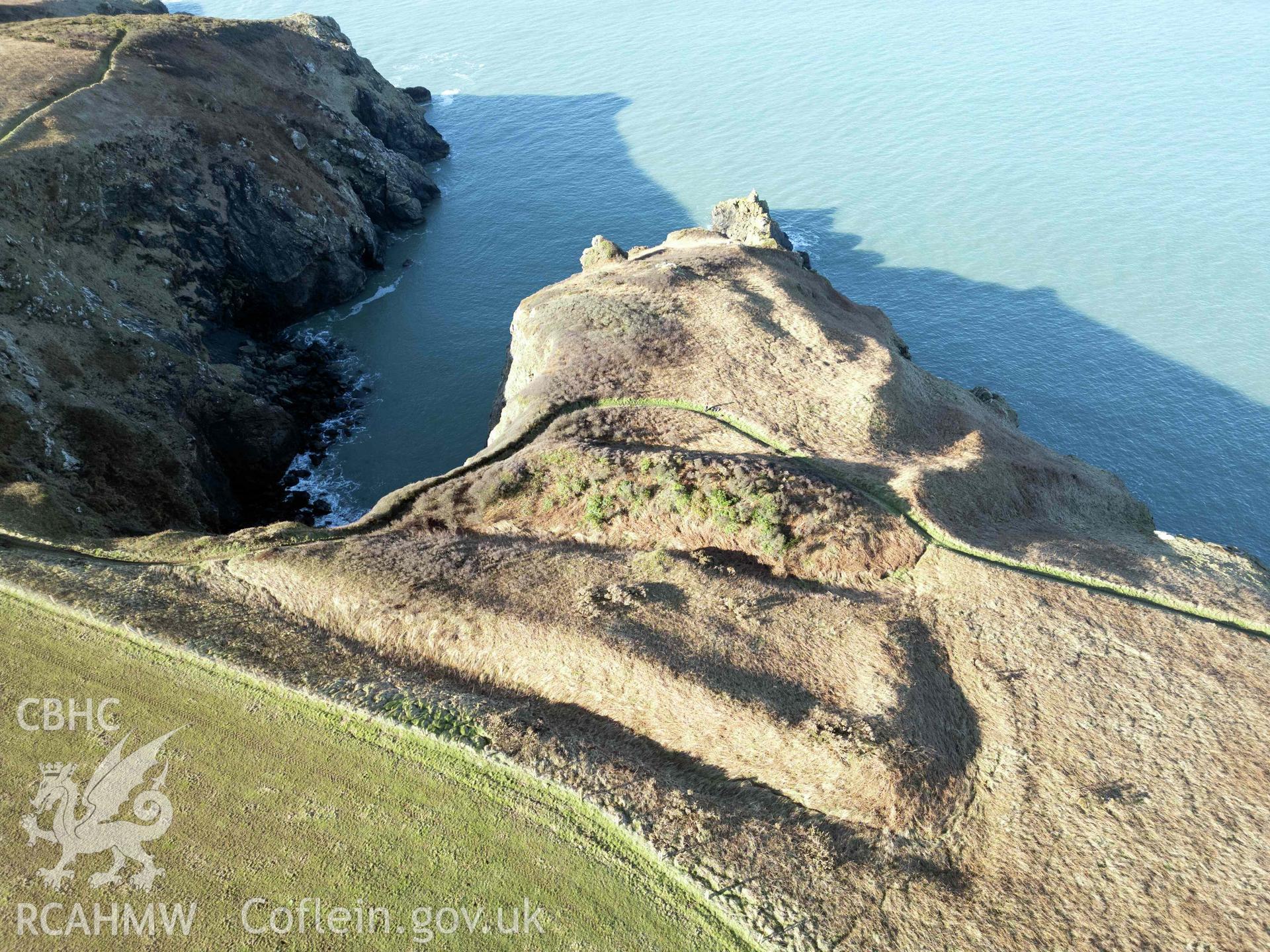 Howney Stone Rath; Mini 3 drone photograph from south-east