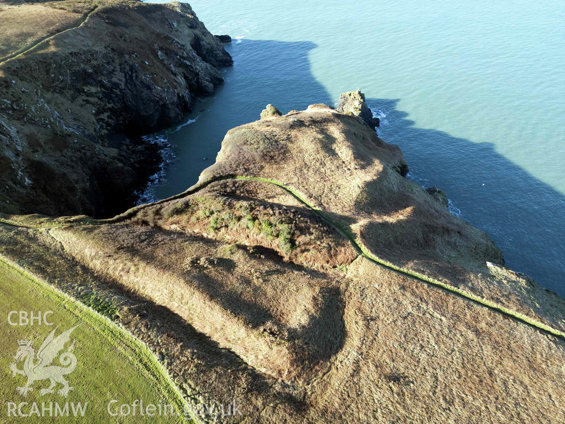 Howney Stone Rath; Mini 3 drone photograph from south-east