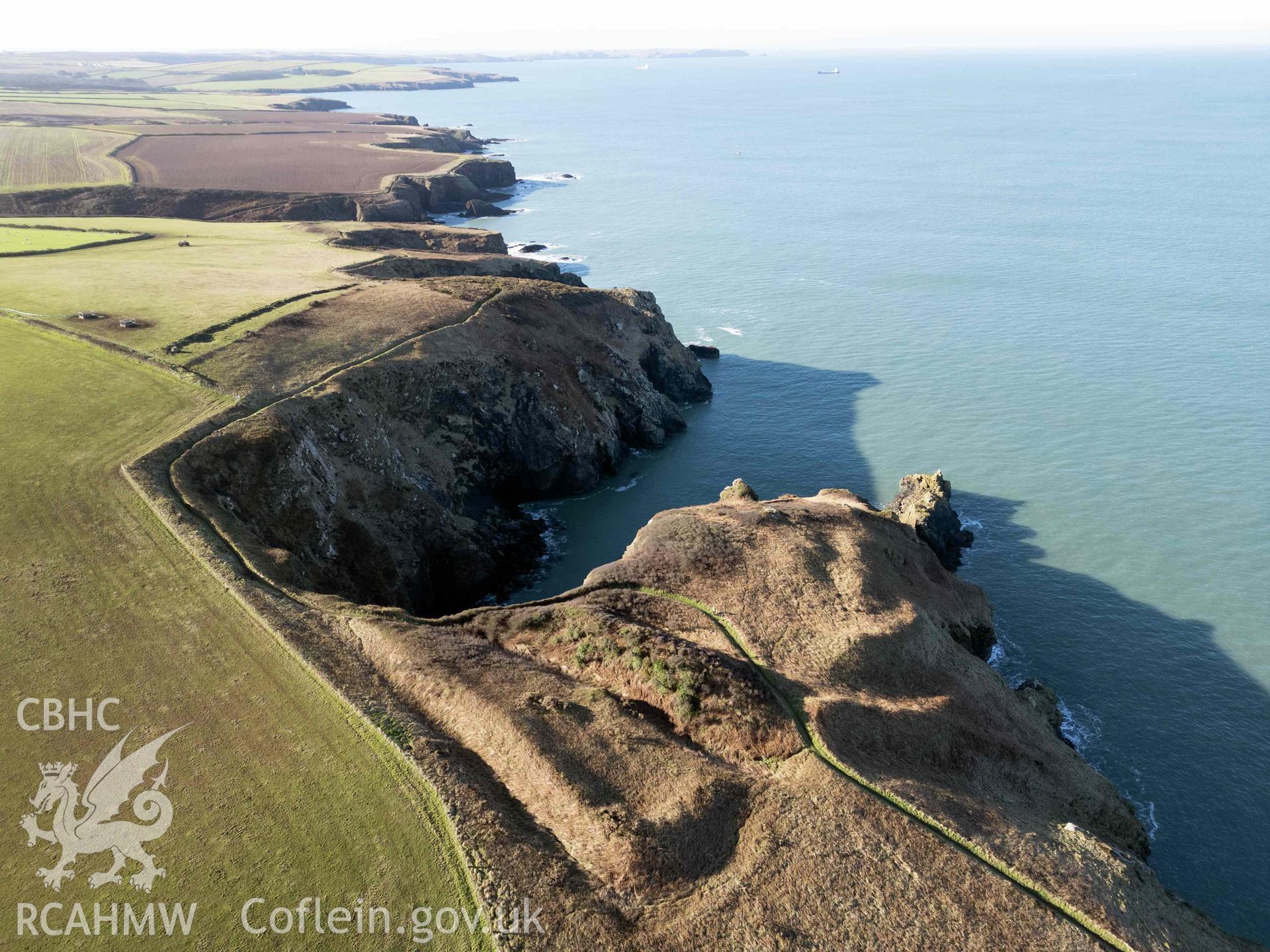 Howney Stone Rath; Mini 3 drone photograph from east