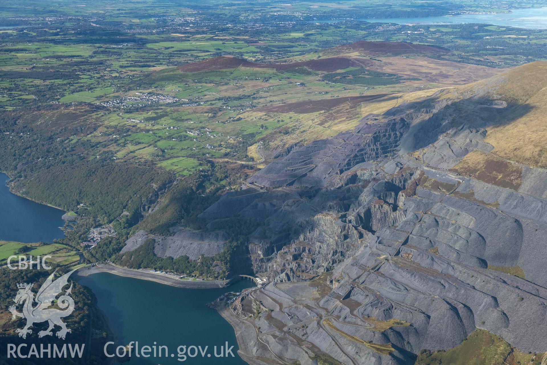 Dinorwic Slate Quarry, wide view from south-east