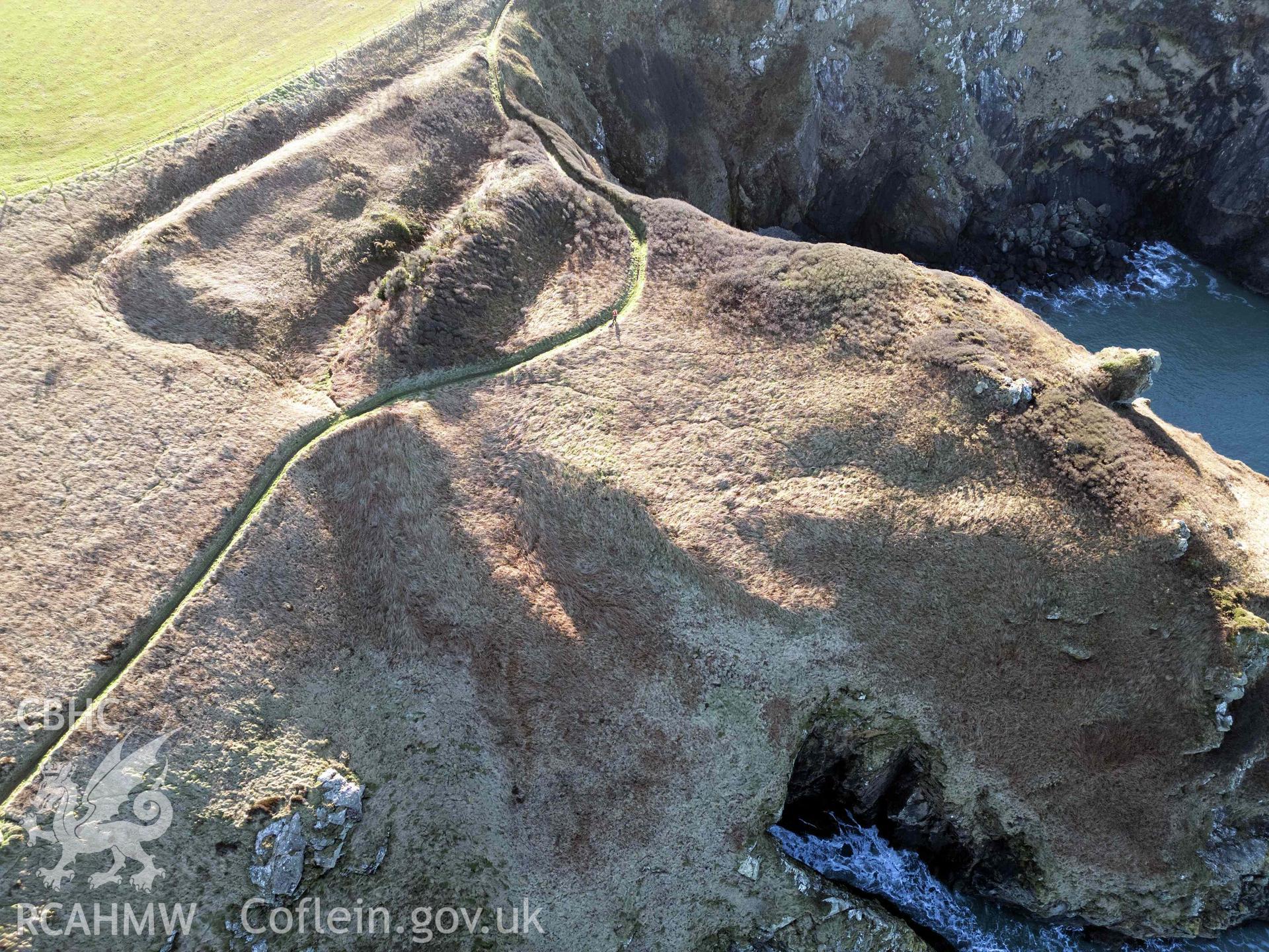 Howney Stone Rath; Mini 3 drone photograph from north-east