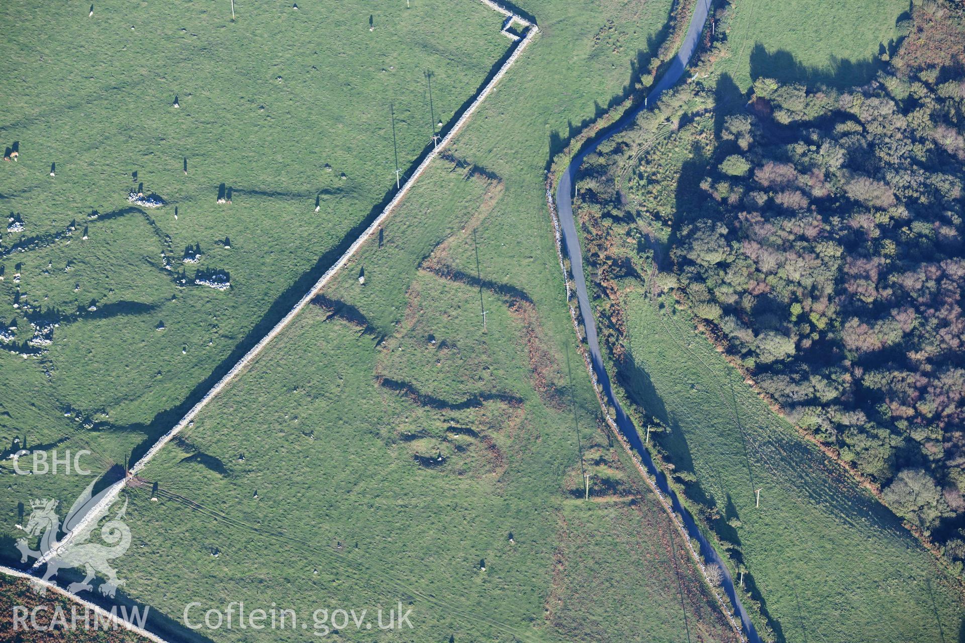 Hut circle settlement and field system at Pen-y-caerau