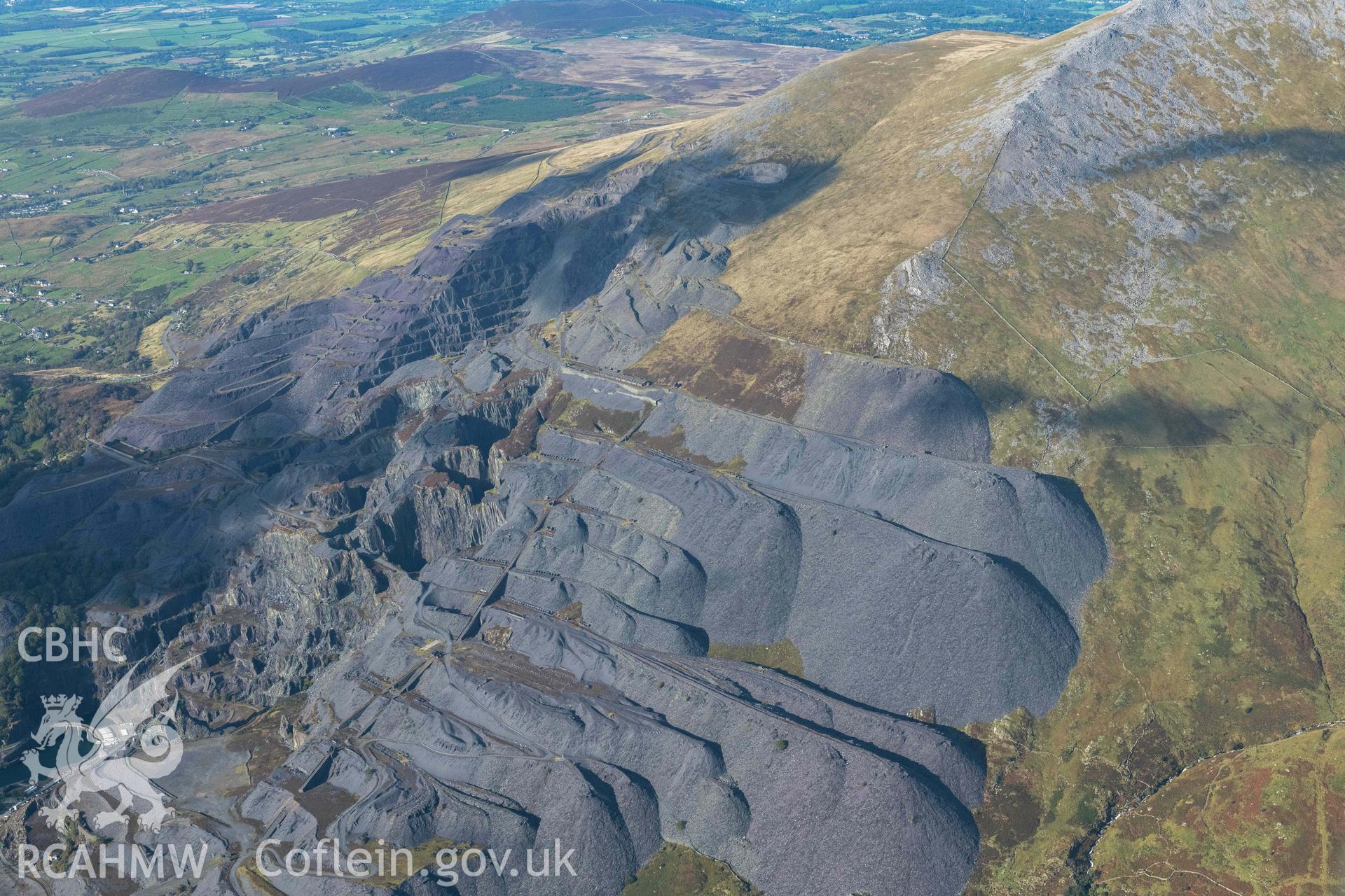 Dinorwic Slate Quarry, wide view from south-east