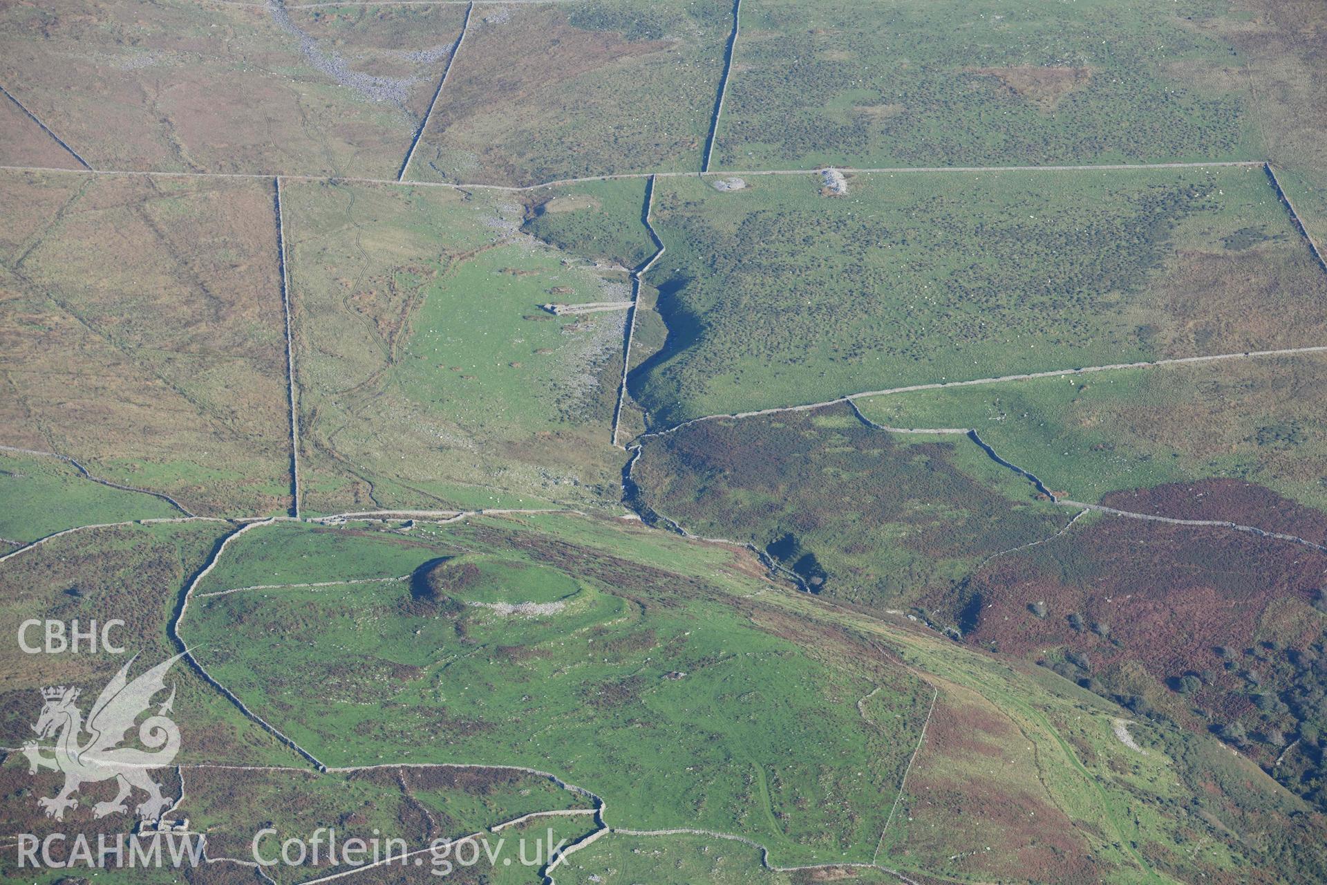 Pen y Dinas hillfort in its landscape