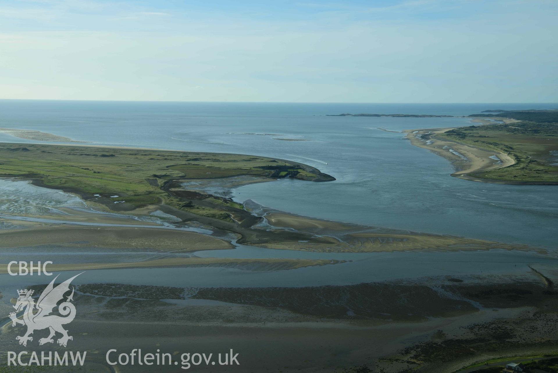 Fort Belan and Abermenai point, view from east