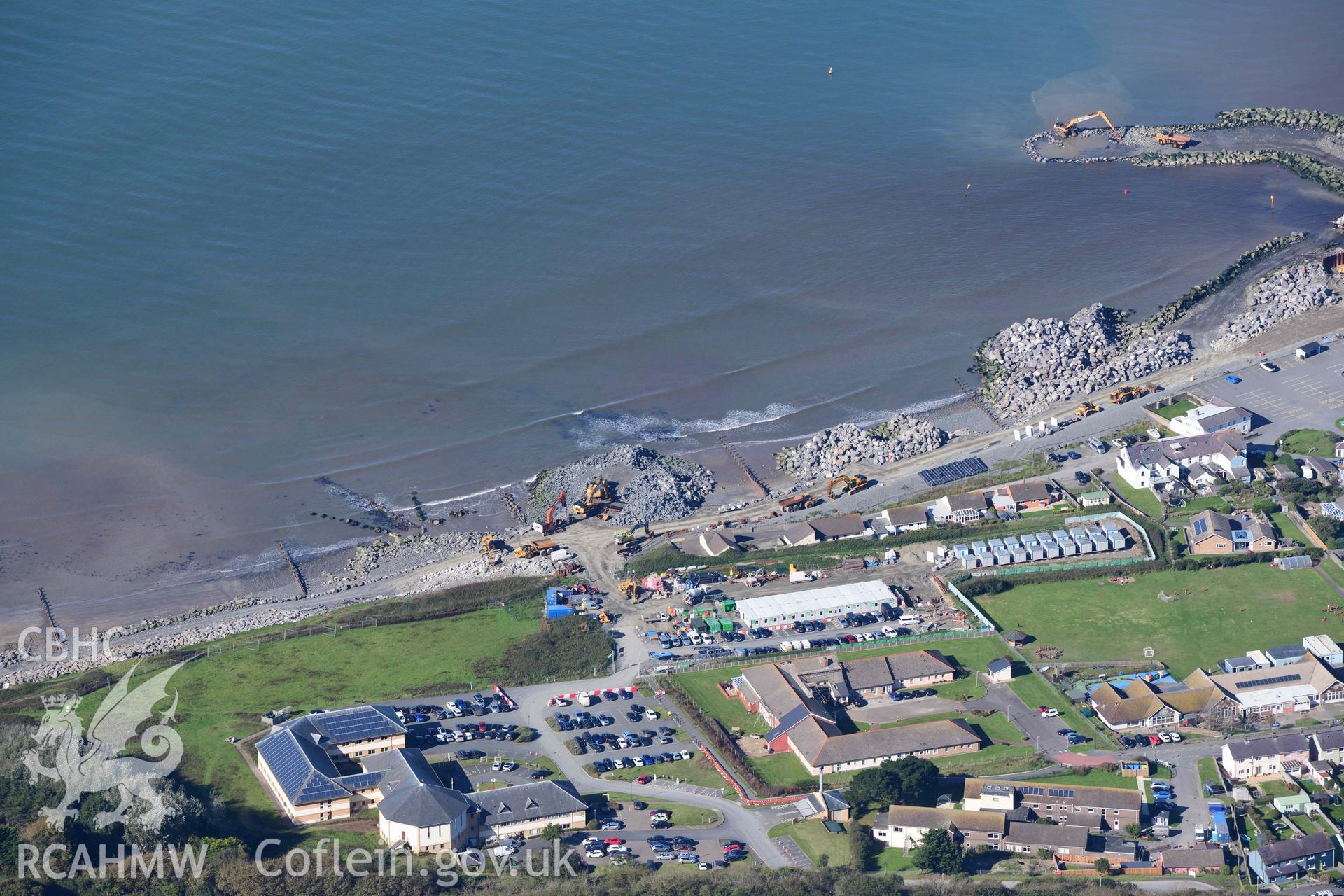 Aberaeron coastal defence works