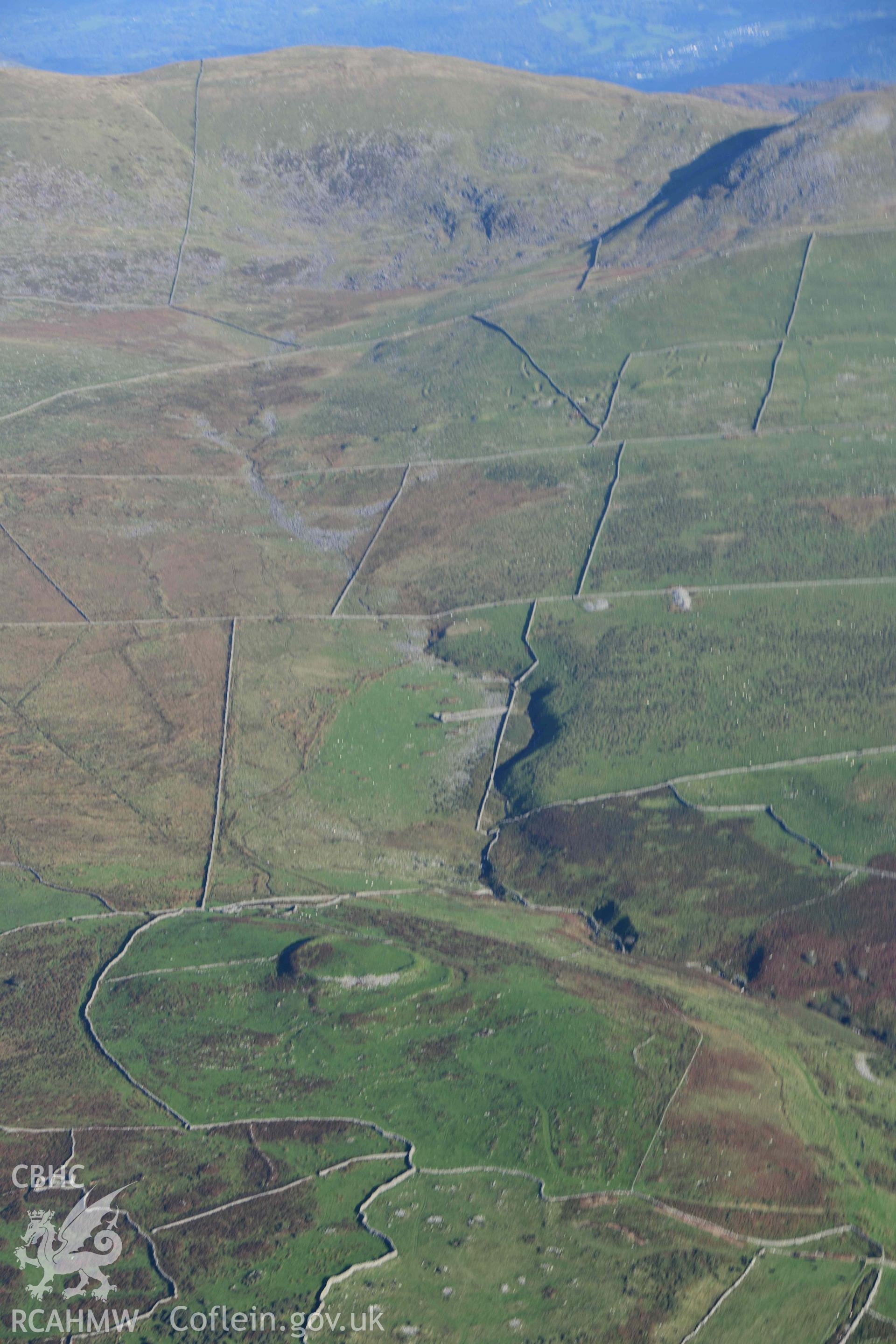 Pen y Dinas hillfort in its landscape