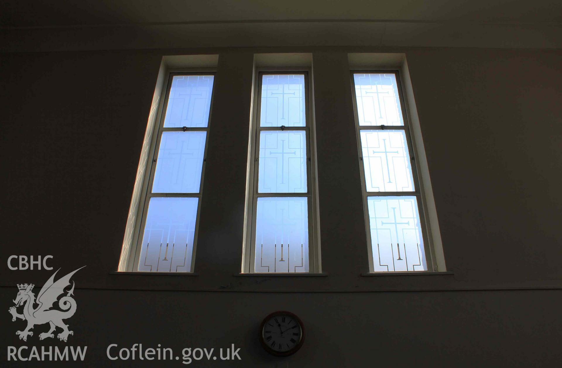Hi windows and detail. East side