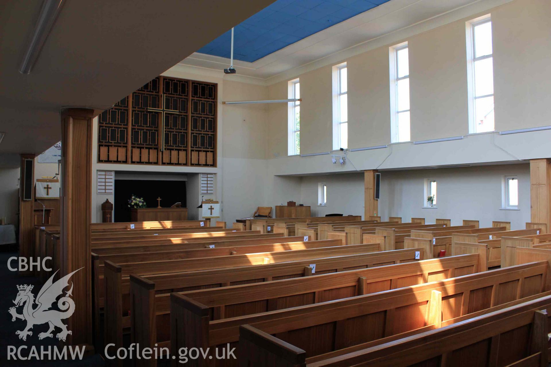 High north windows and view from left aisle