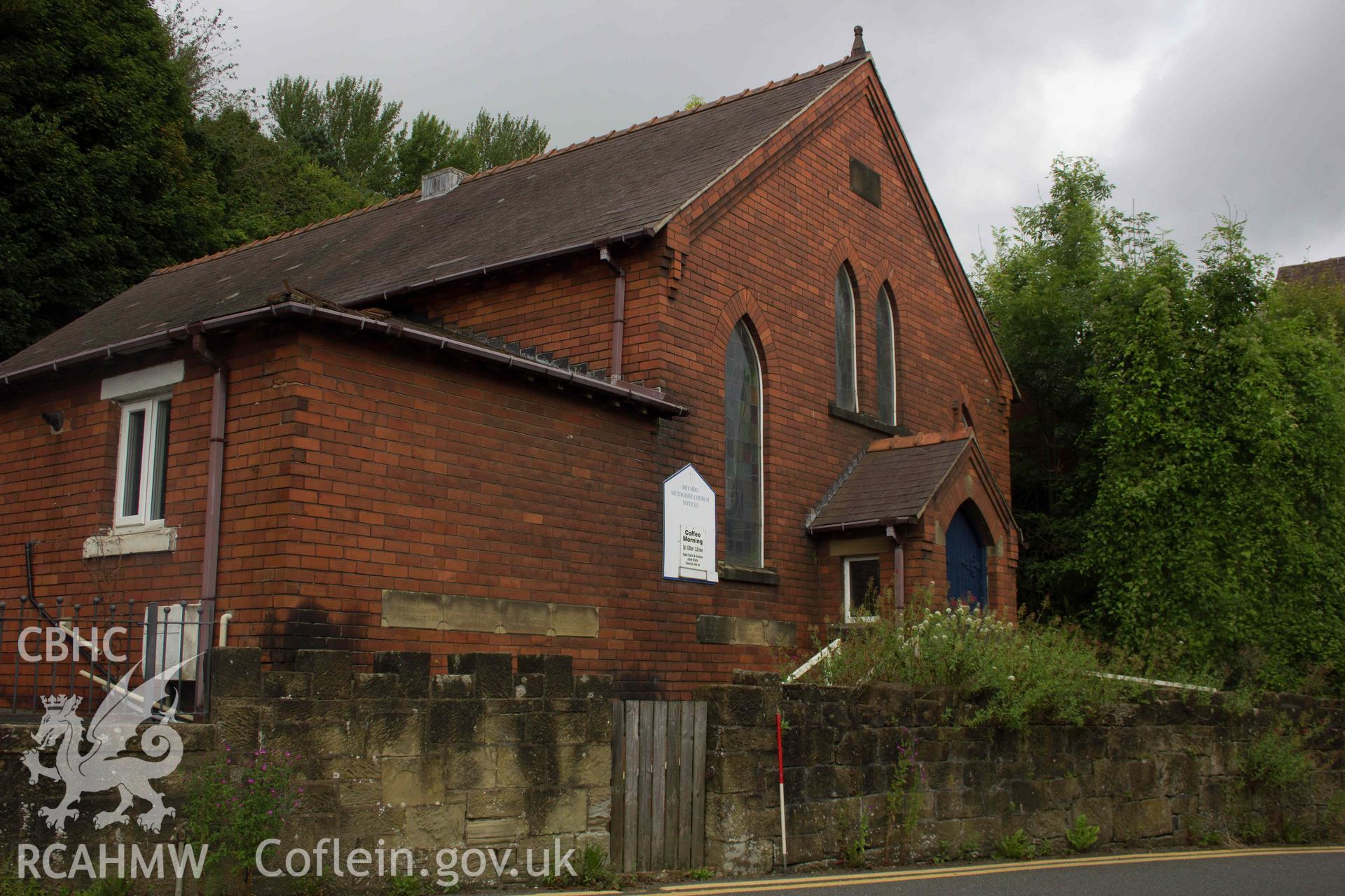 Photograph from a Level 3 Building Survey of Brymbo English Wesleyan Methodist Chapel, Mount Sion, High Street, Brymbo, carried out by Aeon Archaeology in 2024. Project Code: A0496.1.