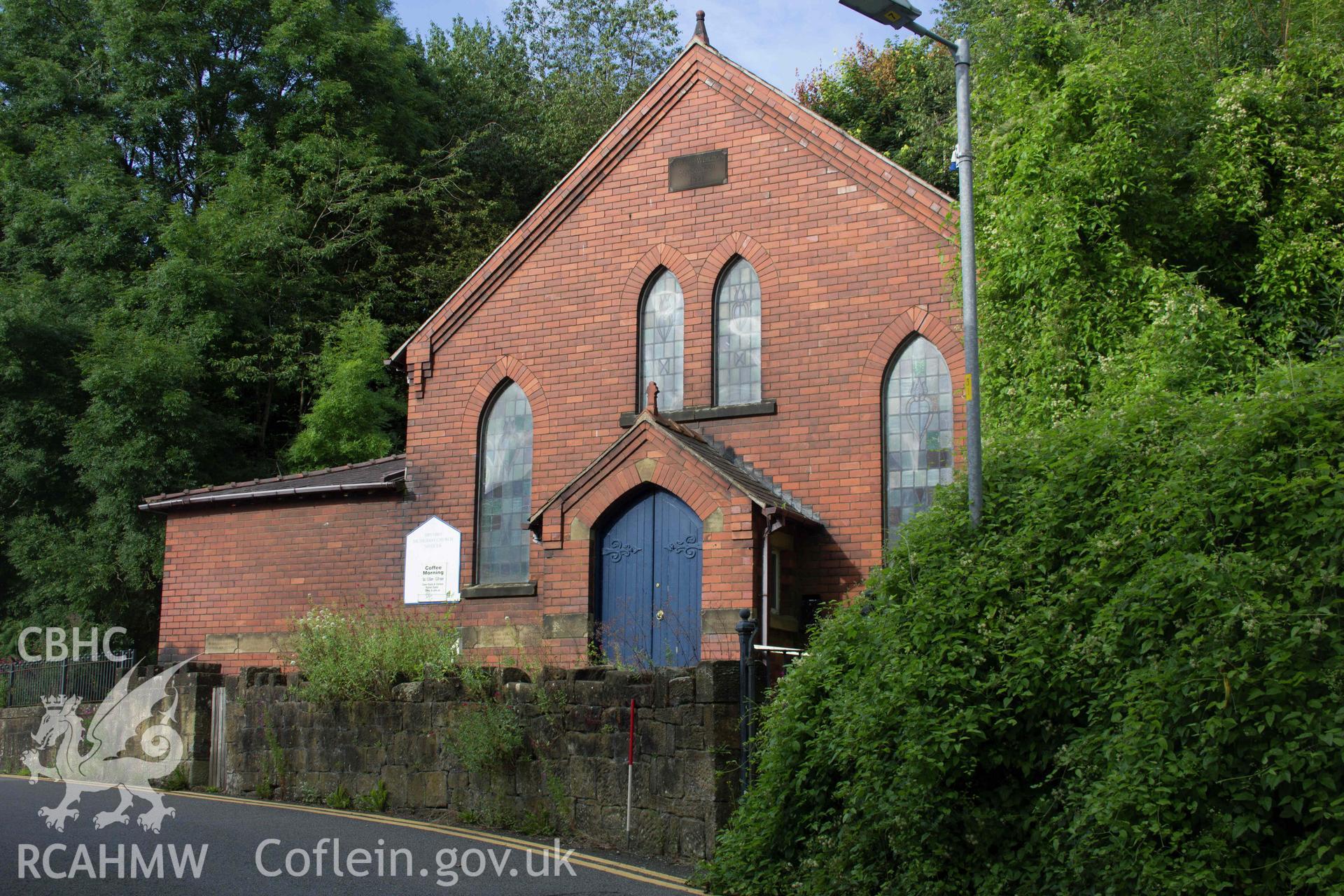 Photograph from a Level 3 Building Survey of Brymbo English Wesleyan Methodist Chapel, Mount Sion, High Street, Brymbo, carried out by Aeon Archaeology in 2024. Project Code: A0496.1.