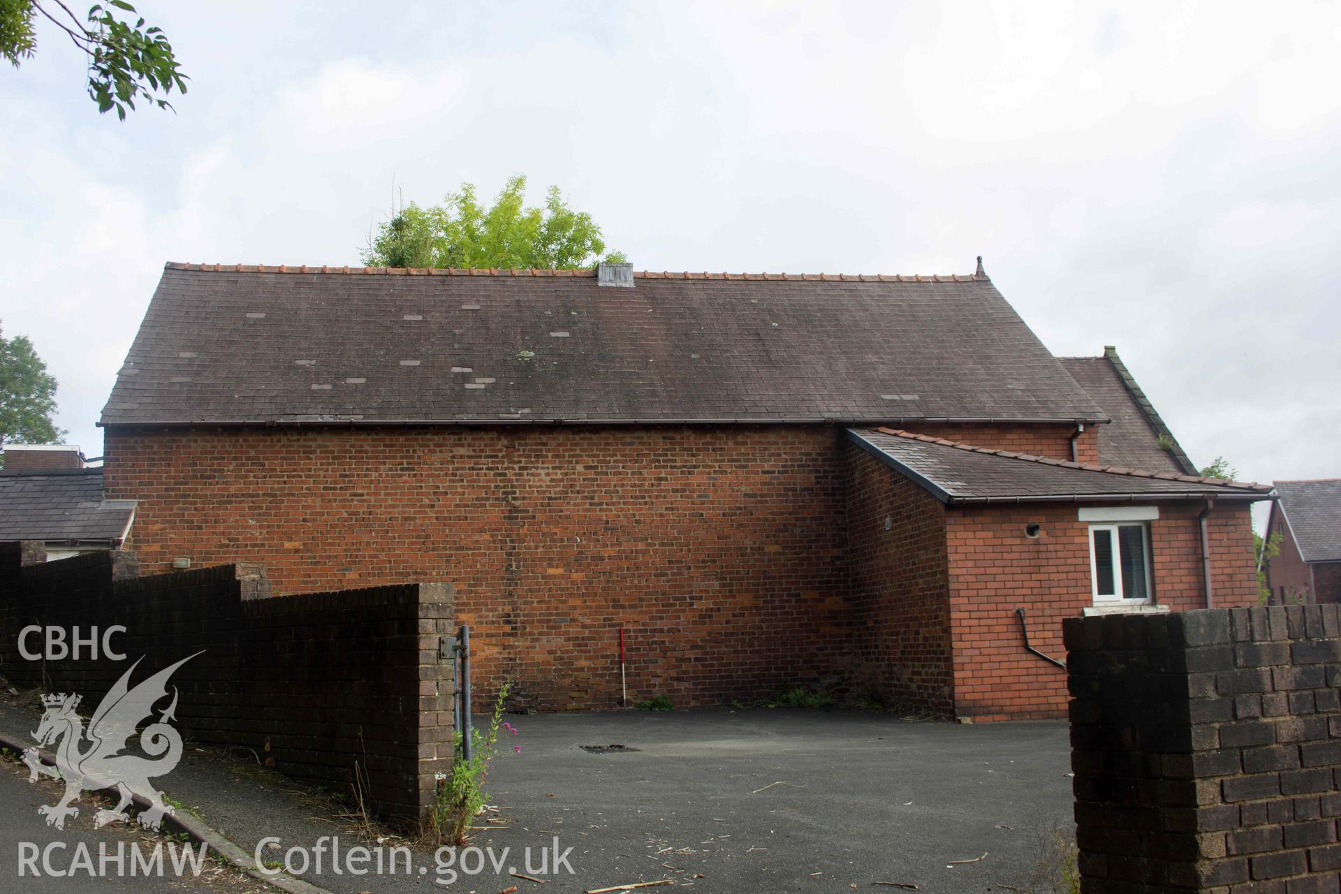 Photograph from a Level 3 Building Survey of Brymbo English Wesleyan Methodist Chapel, Mount Sion, High Street, Brymbo, carried out by Aeon Archaeology in 2024. Project Code: A0496.1.