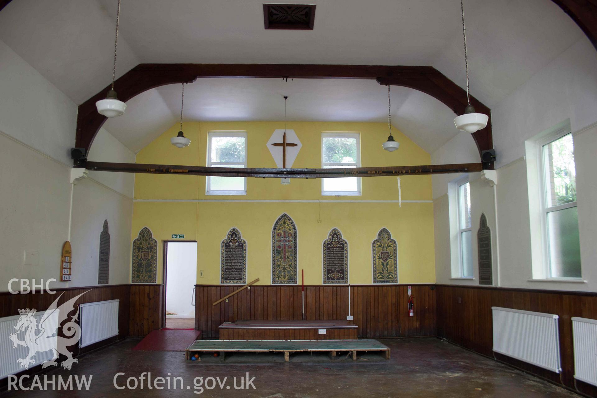 Photograph from a Level 3 Building Survey of Brymbo English Wesleyan Methodist Chapel, Mount Sion, High Street, Brymbo, carried out by Aeon Archaeology in 2024. Project Code: A0496.1.