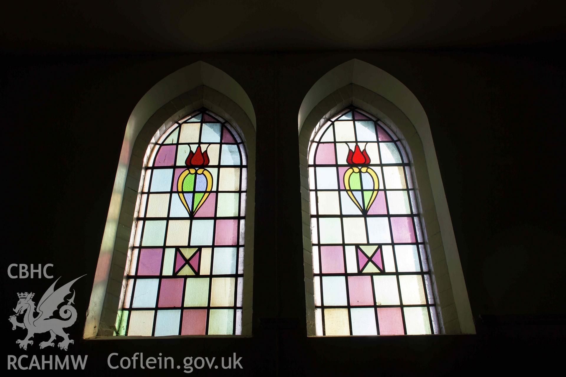 Photograph from a Level 3 Building Survey of Brymbo English Wesleyan Methodist Chapel, Mount Sion, High Street, Brymbo, carried out by Aeon Archaeology in 2024. Project Code: A0496.1.