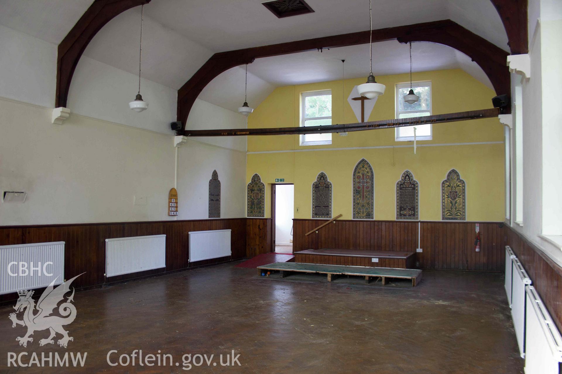 Photograph from a Level 3 Building Survey of Brymbo English Wesleyan Methodist Chapel, Mount Sion, High Street, Brymbo, carried out by Aeon Archaeology in 2024. Project Code: A0496.1.