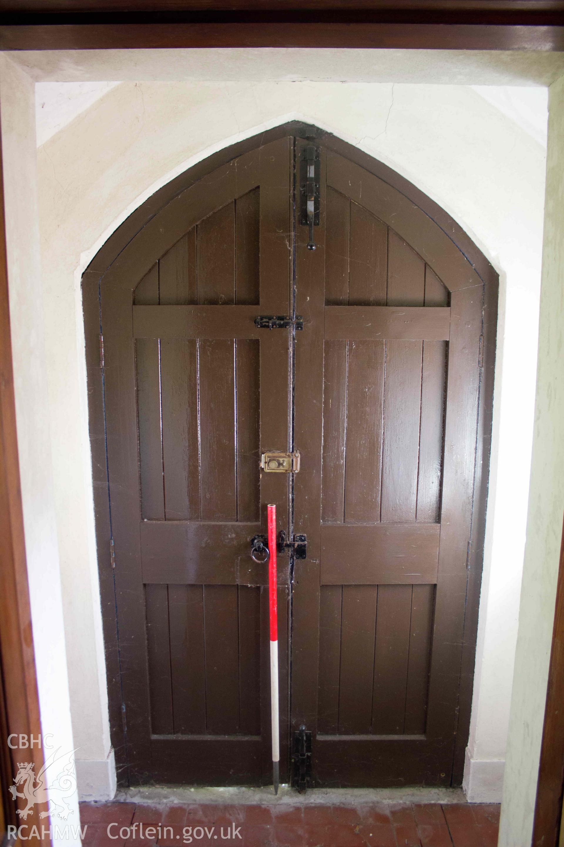 Photograph from a Level 3 Building Survey of Brymbo English Wesleyan Methodist Chapel, Mount Sion, High Street, Brymbo, carried out by Aeon Archaeology in 2024. Project Code: A0496.1.