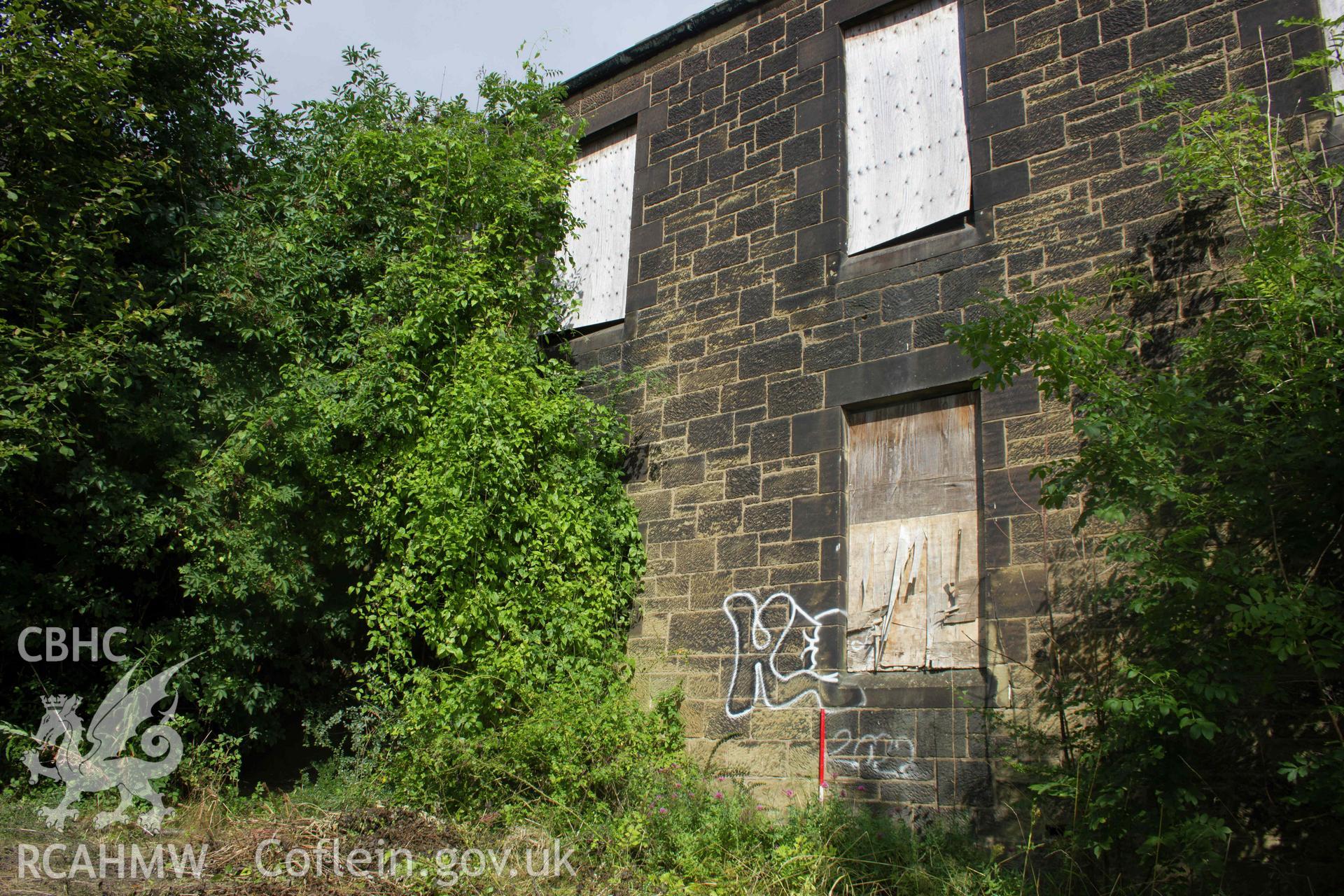 Photograph from a Level 3 Building Survey of Engedi Calvinistic Methodist Chapel, Mount Sion, High Street, Brymbo, carried out by Aeon Archaeology in 2024. Project Code: A0495.1.