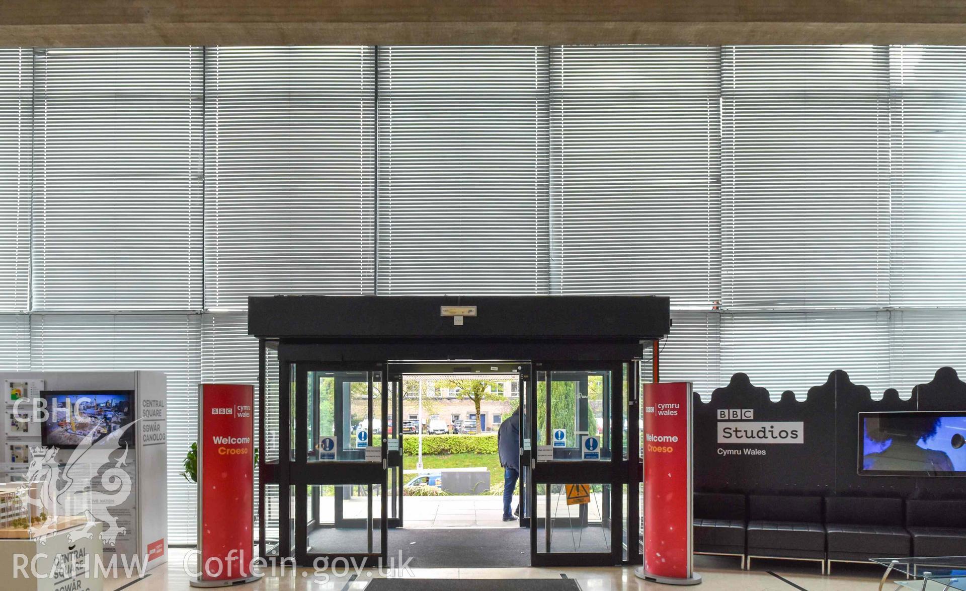 BBC Broadcasting House - Interior, Main Foyer: View of the entrance, taken from North-East