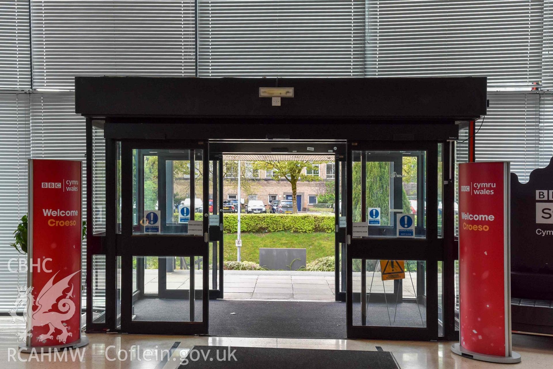 BBC Broadcasting House - Interior, Main Foyer: View of the entrance, taken from North-East