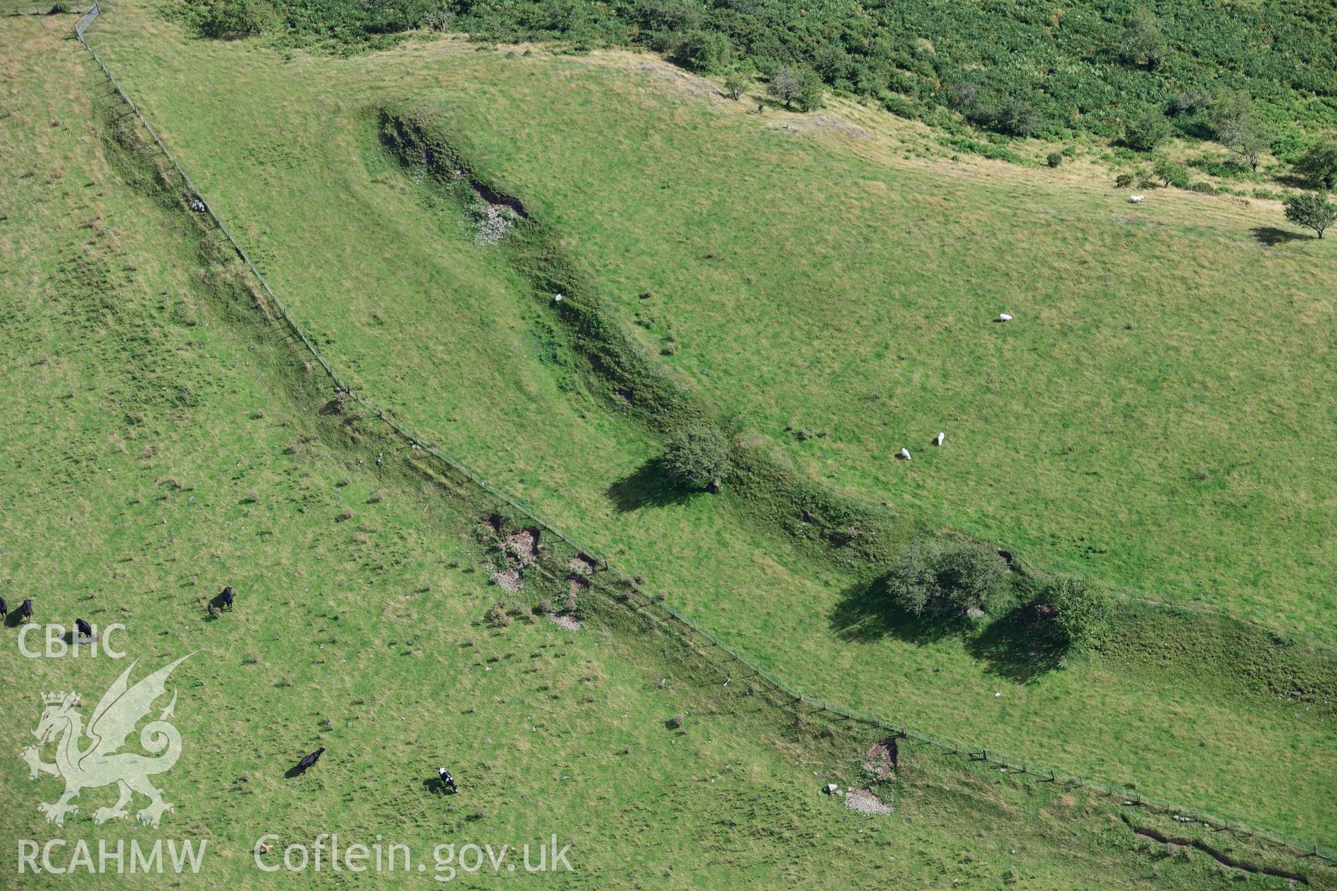 Gaer Fawr hillfort, detail of northern defences
