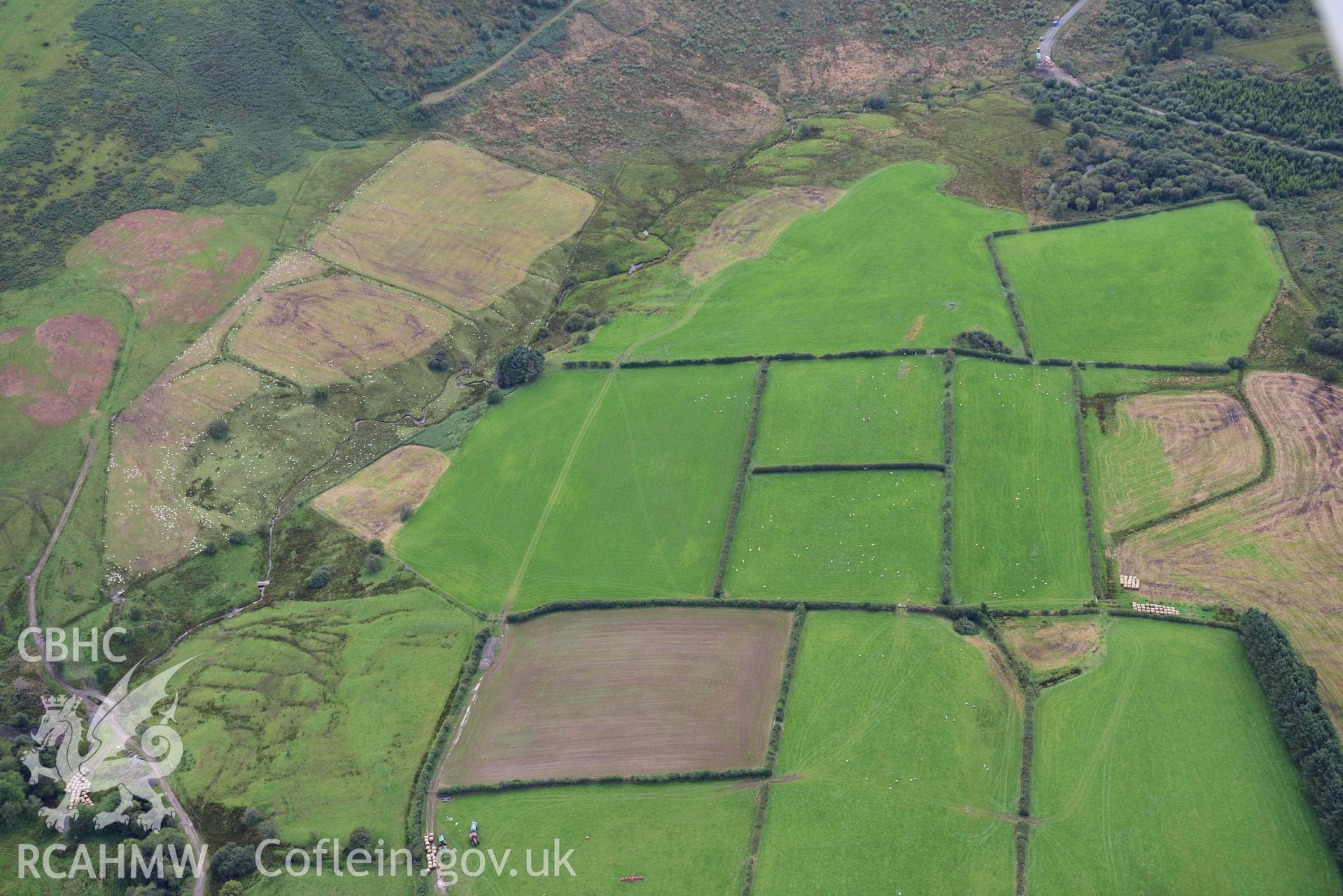 Caerau, Tirabad, Roman fort.  View from north-east