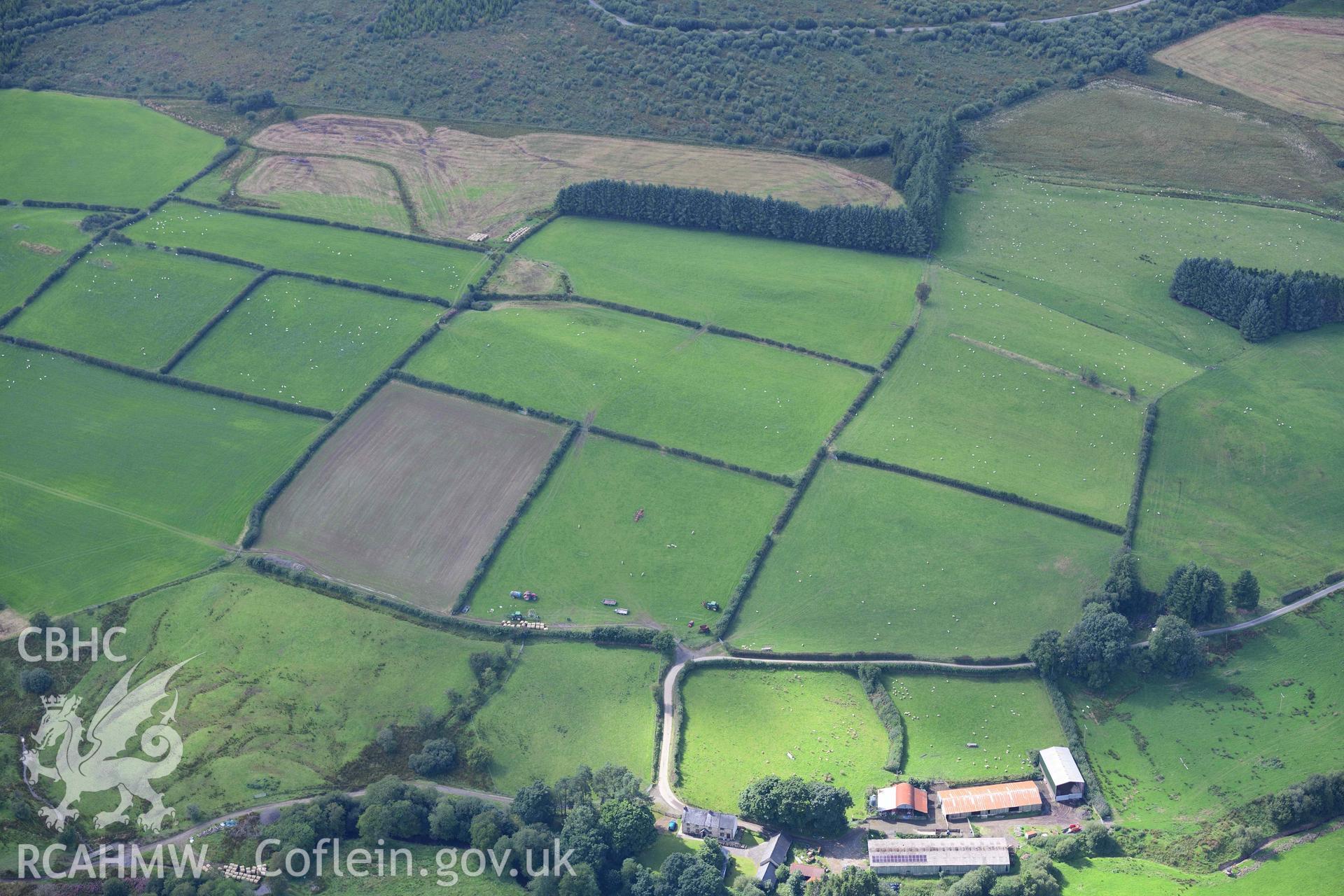 Caerau, Tirabad, Roman fort.  View from east