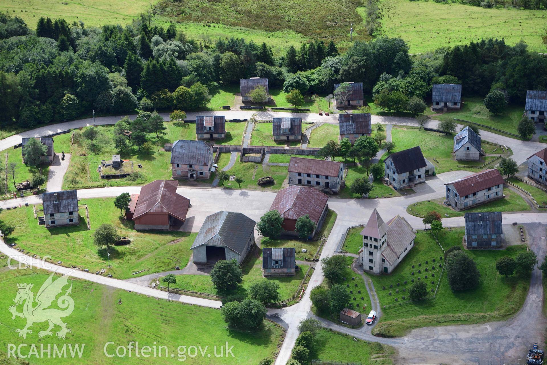 FIBUA military training village, Sennybridge Training Area, from E