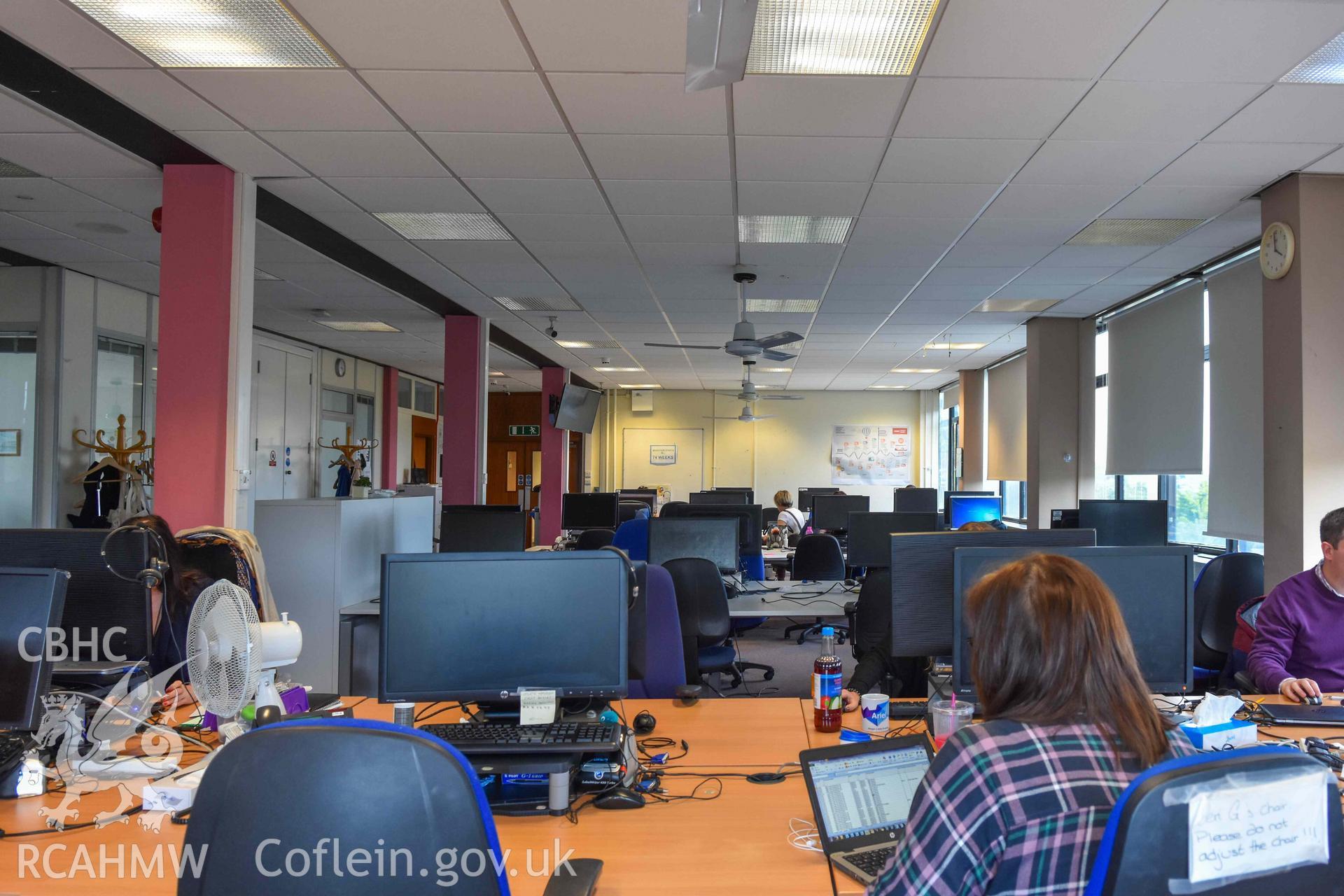 BBC Broadcasting House - Interior, Post Production Office: View of the office, taken from North