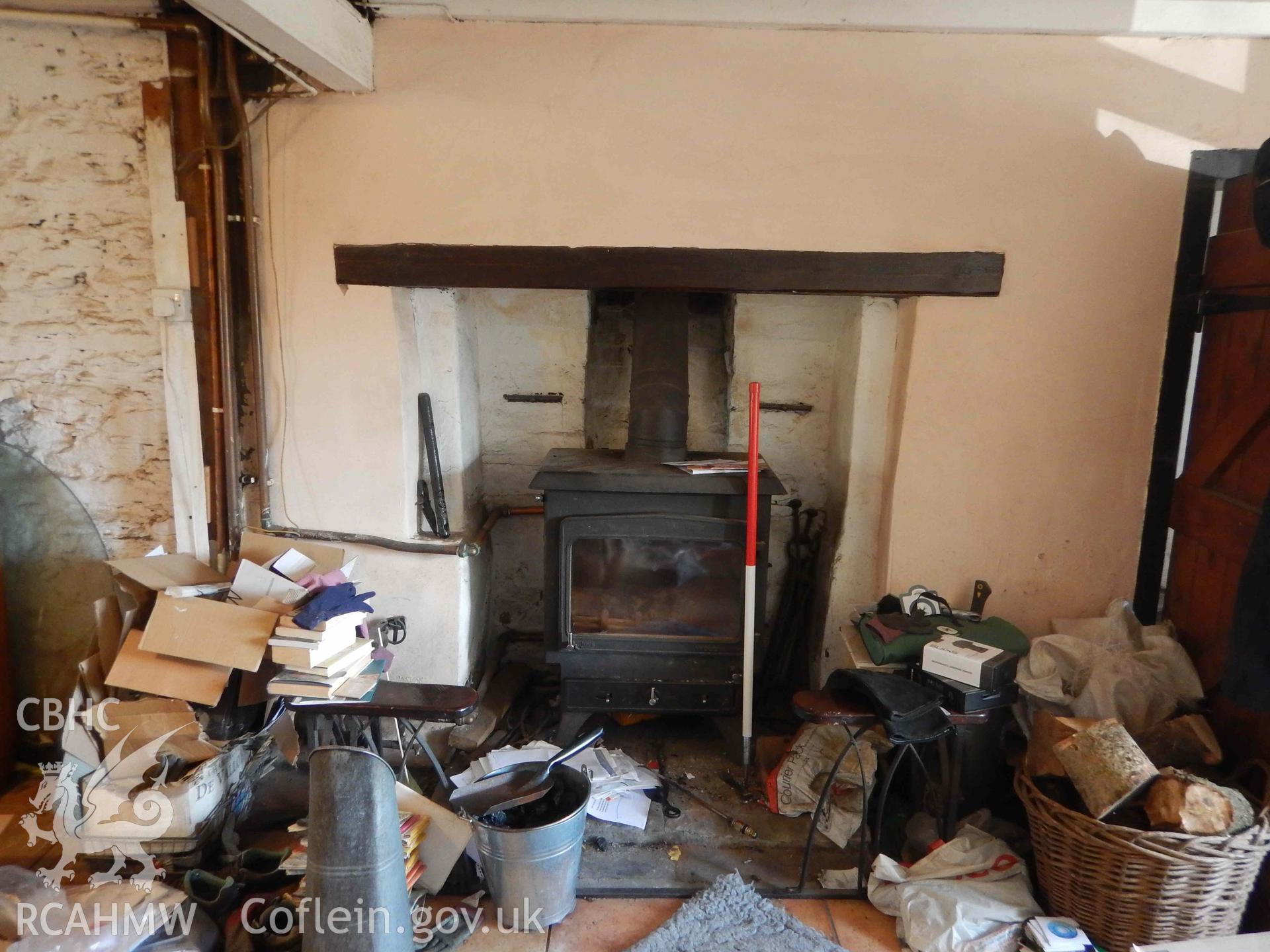 Photograph from an Archaeological Level 2 Building Recording for Ty'r Person Farm, Upper Church Village, Pontypridd. Project: AW2816.