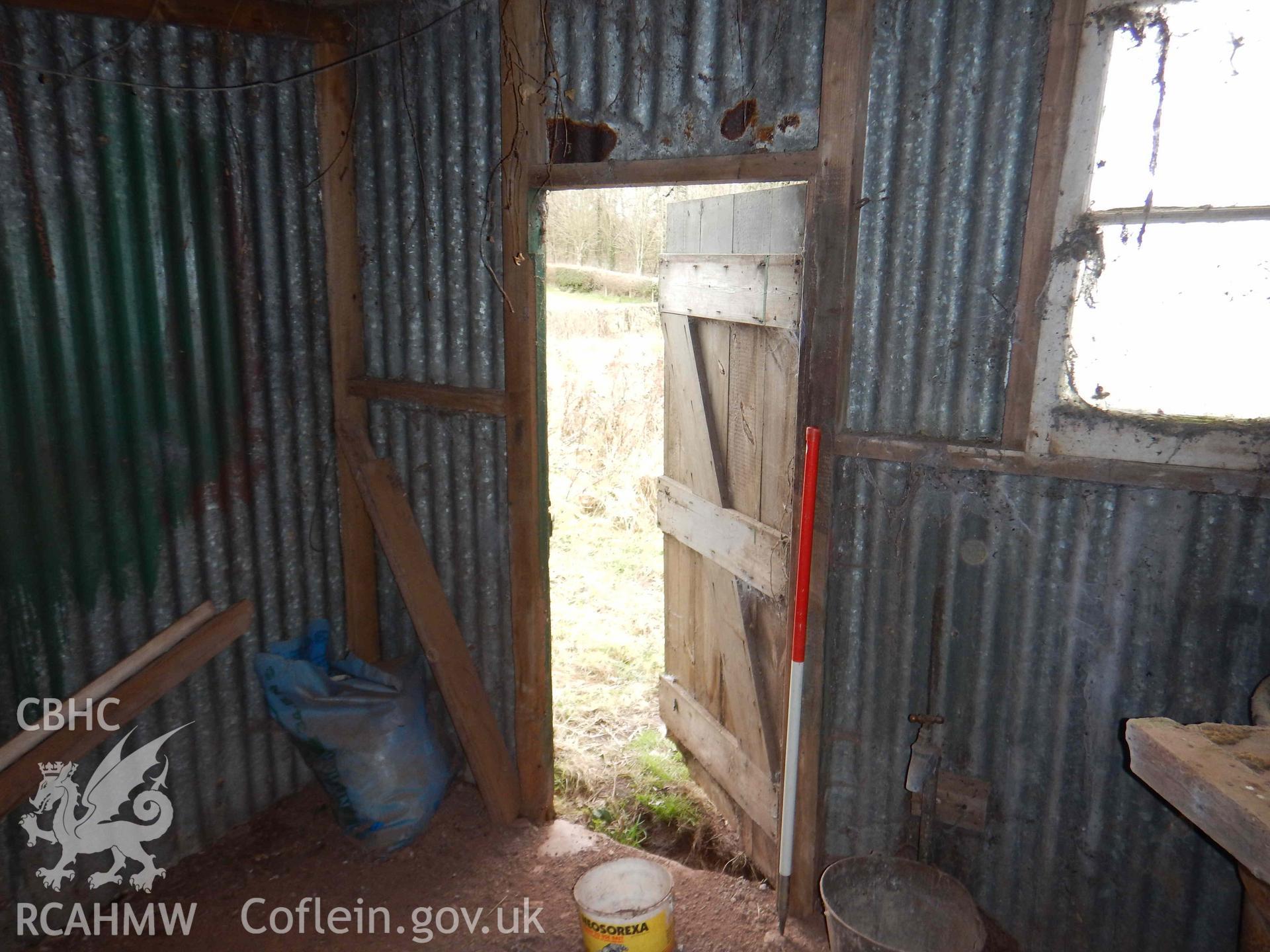Photograph from a Level 2 Building Survey for Game keepers lodge, Llandefalle. Dated 2021. Project: AW2882.