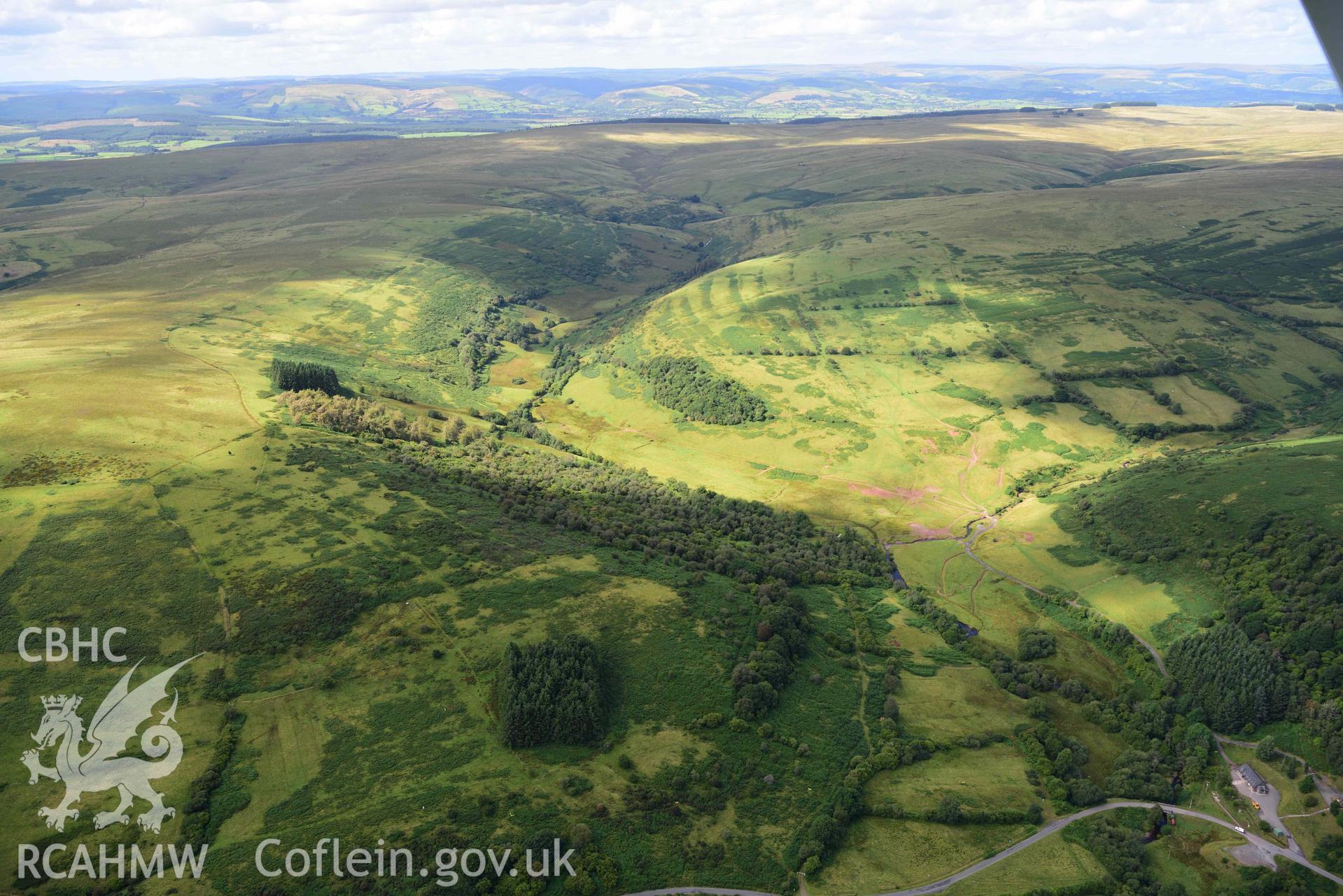 Maerdy farmouse (site of), Cwmffrengig, view from south