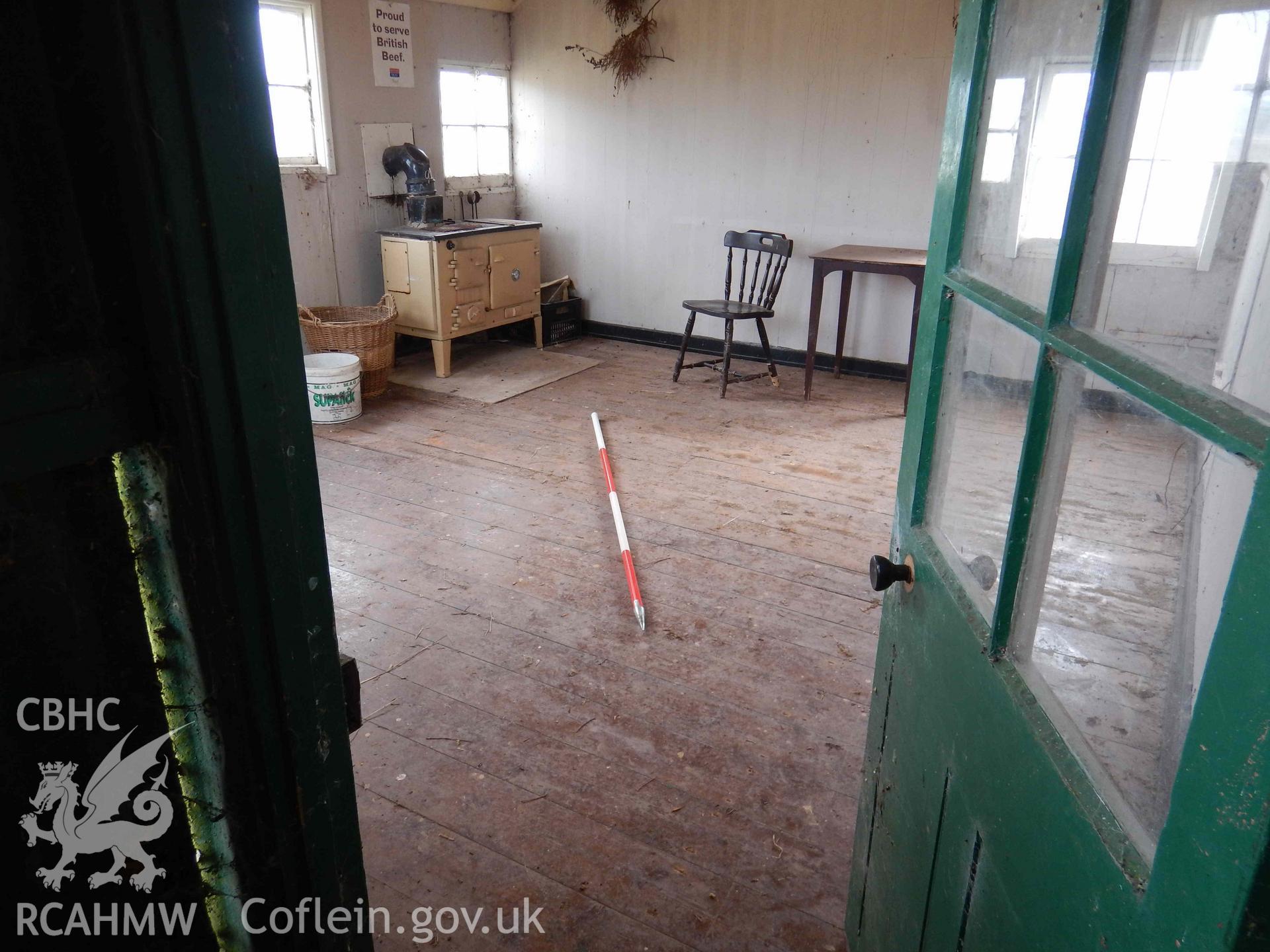 Photograph from a Level 2 Building Survey for Game keepers lodge, Llandefalle. Dated 2021. Project: AW2882.
