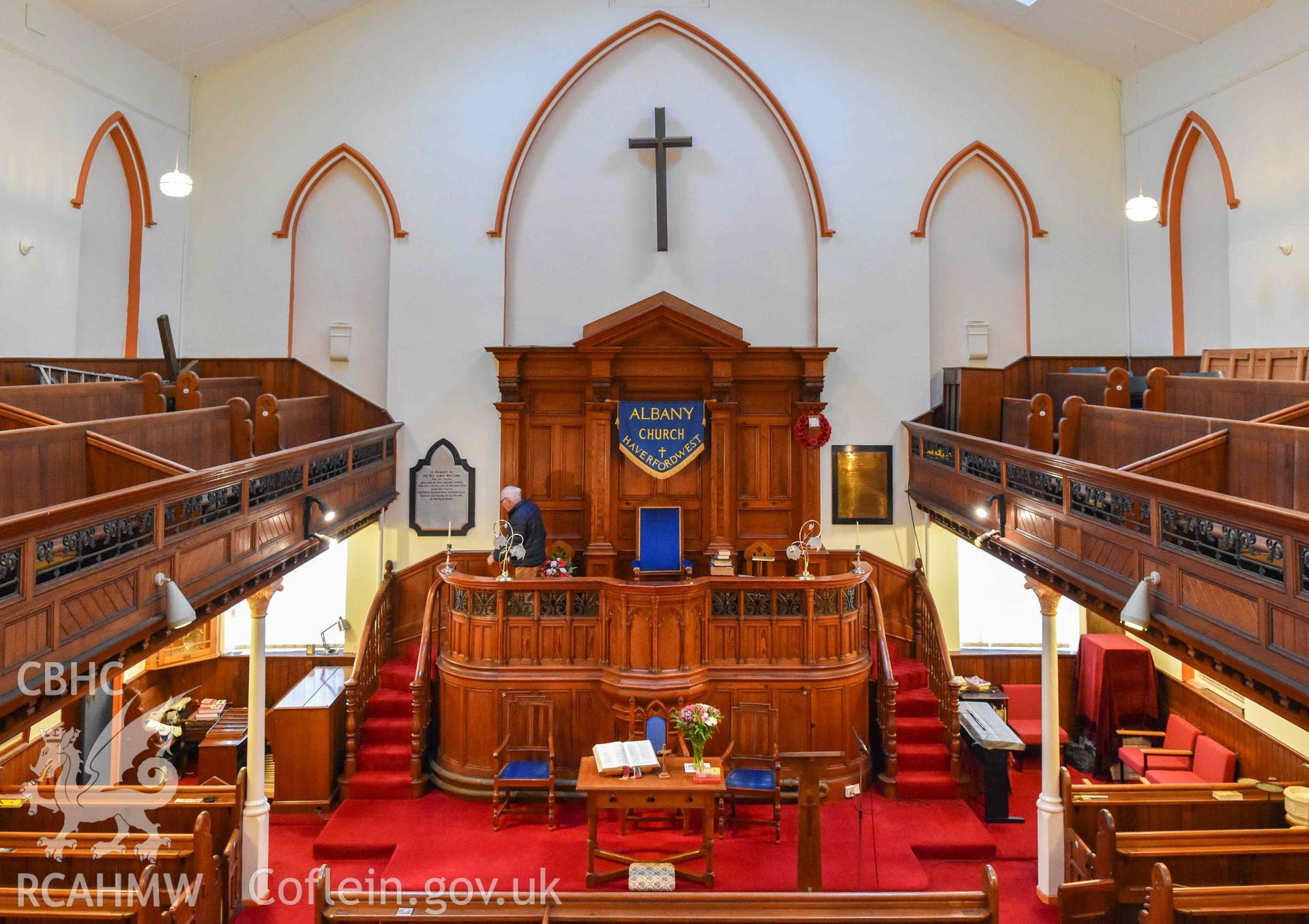 Albany Congregational Chapel - View of the nave, taken from North-West