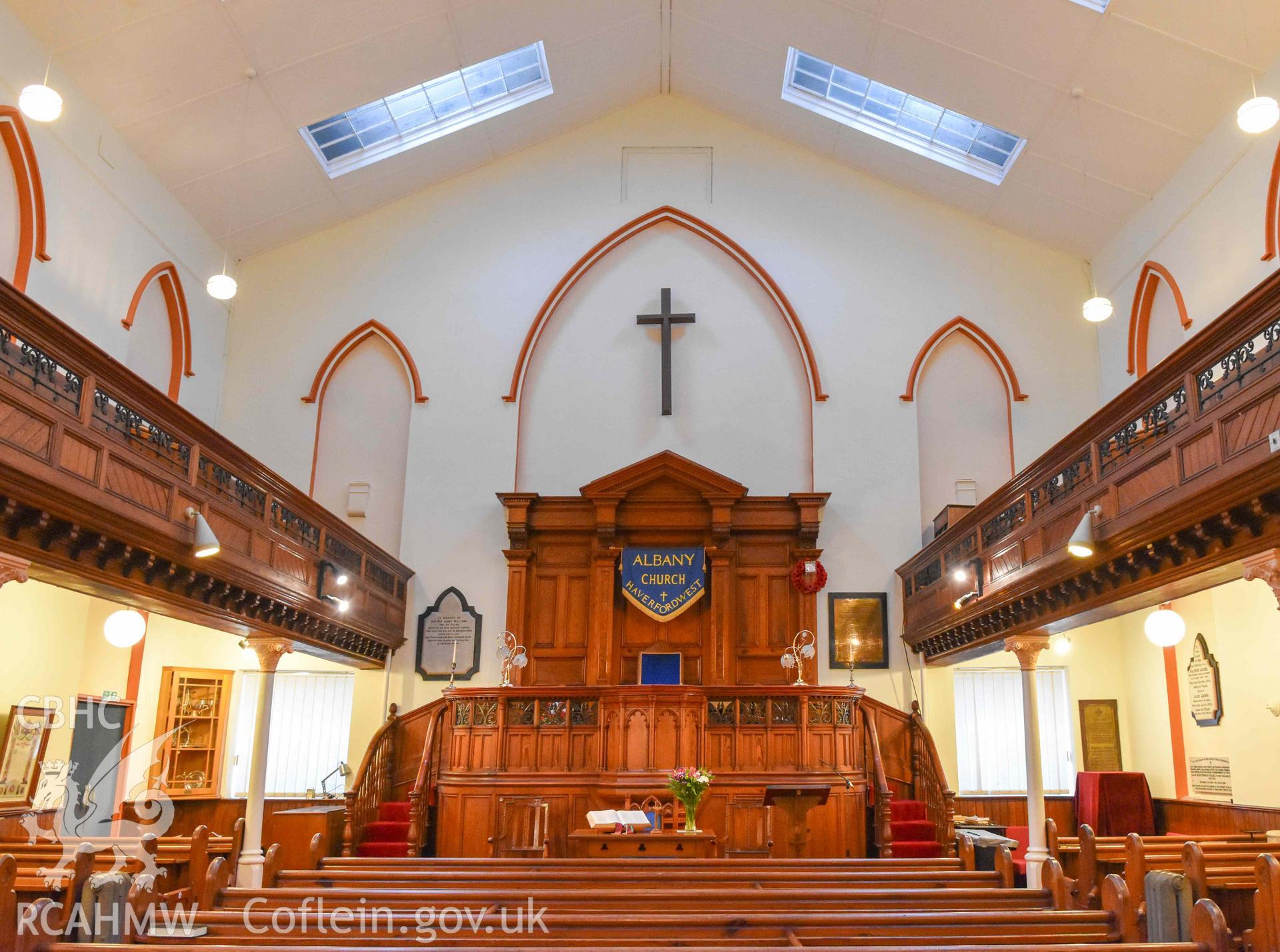 Albany Congregational Chapel - View of the nave, taken from North-West