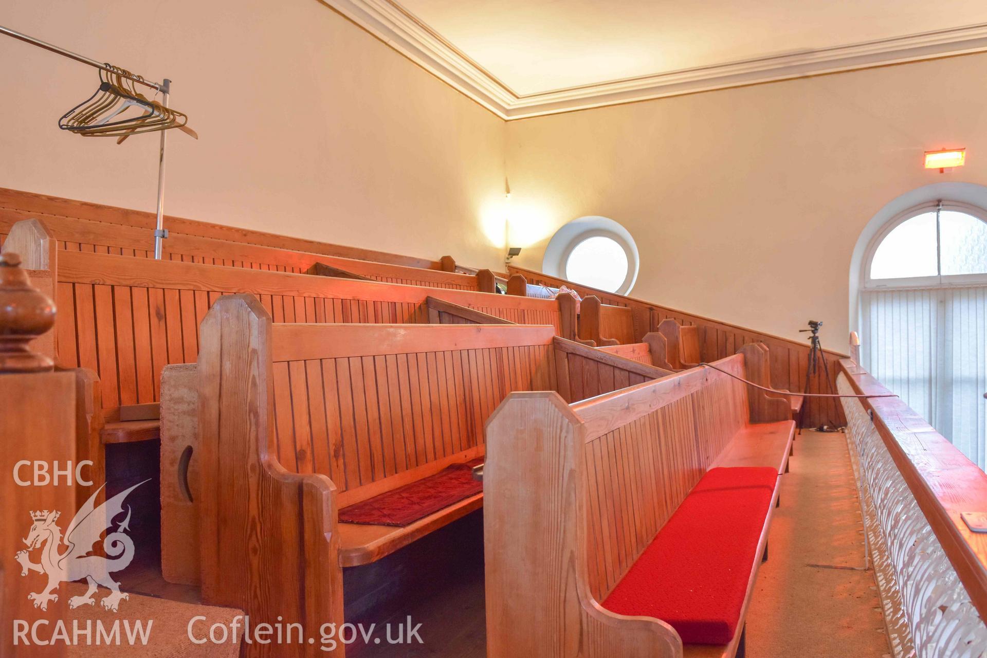 Ebenezer Calvinistic Methodist Chapel - View of the gallery, taken from West