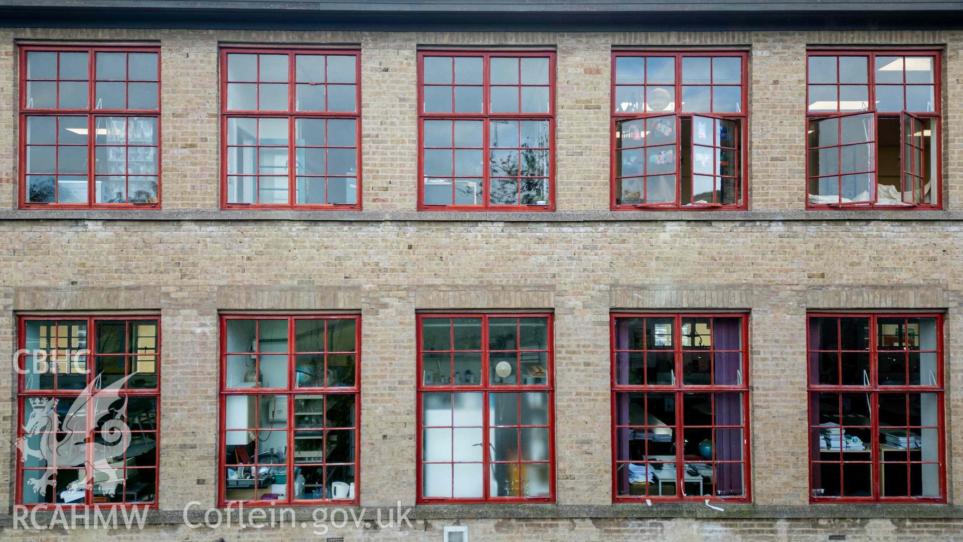 Aerial of north elevation window ranges
